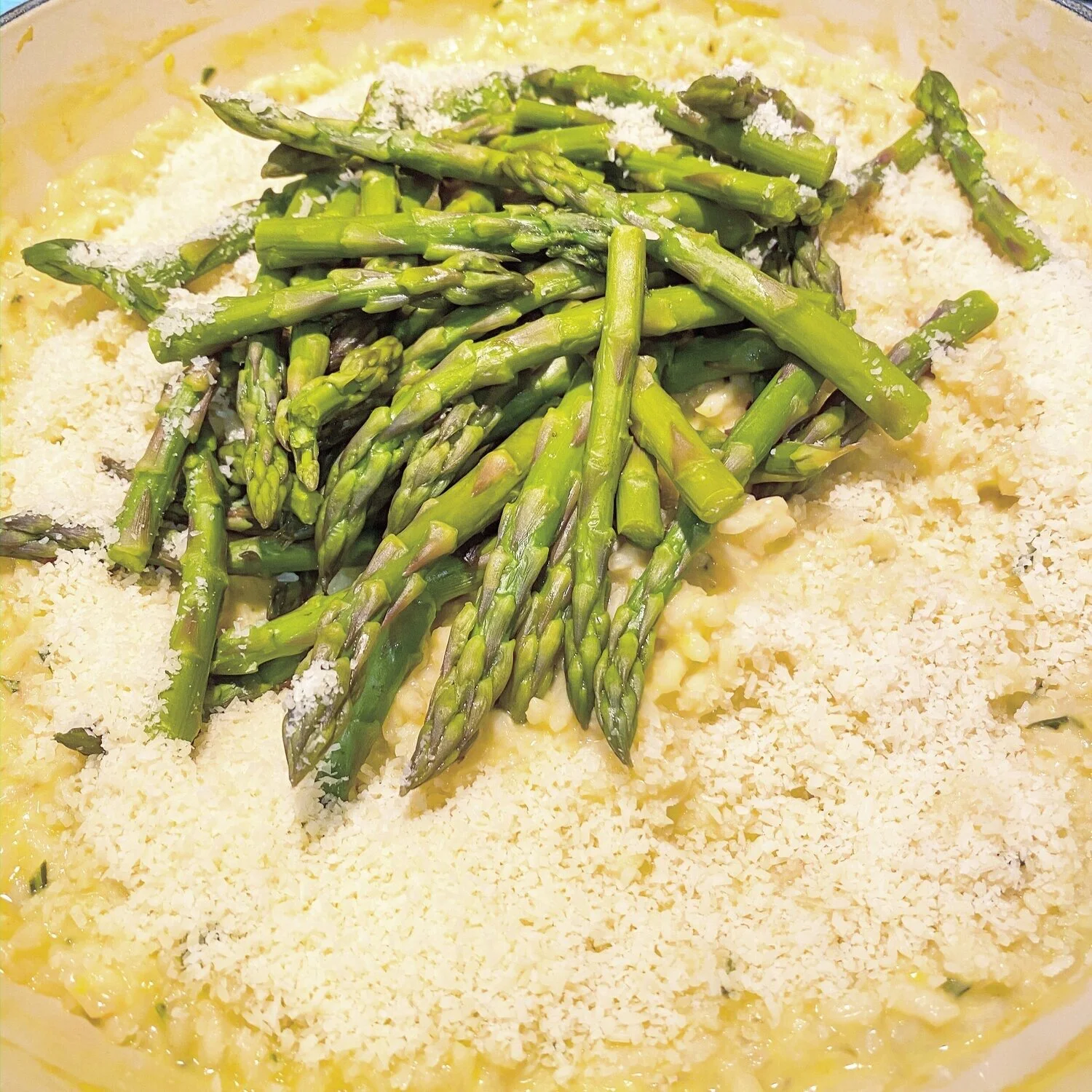 Lemon Zest Risotto &amp; Asparagus Tips