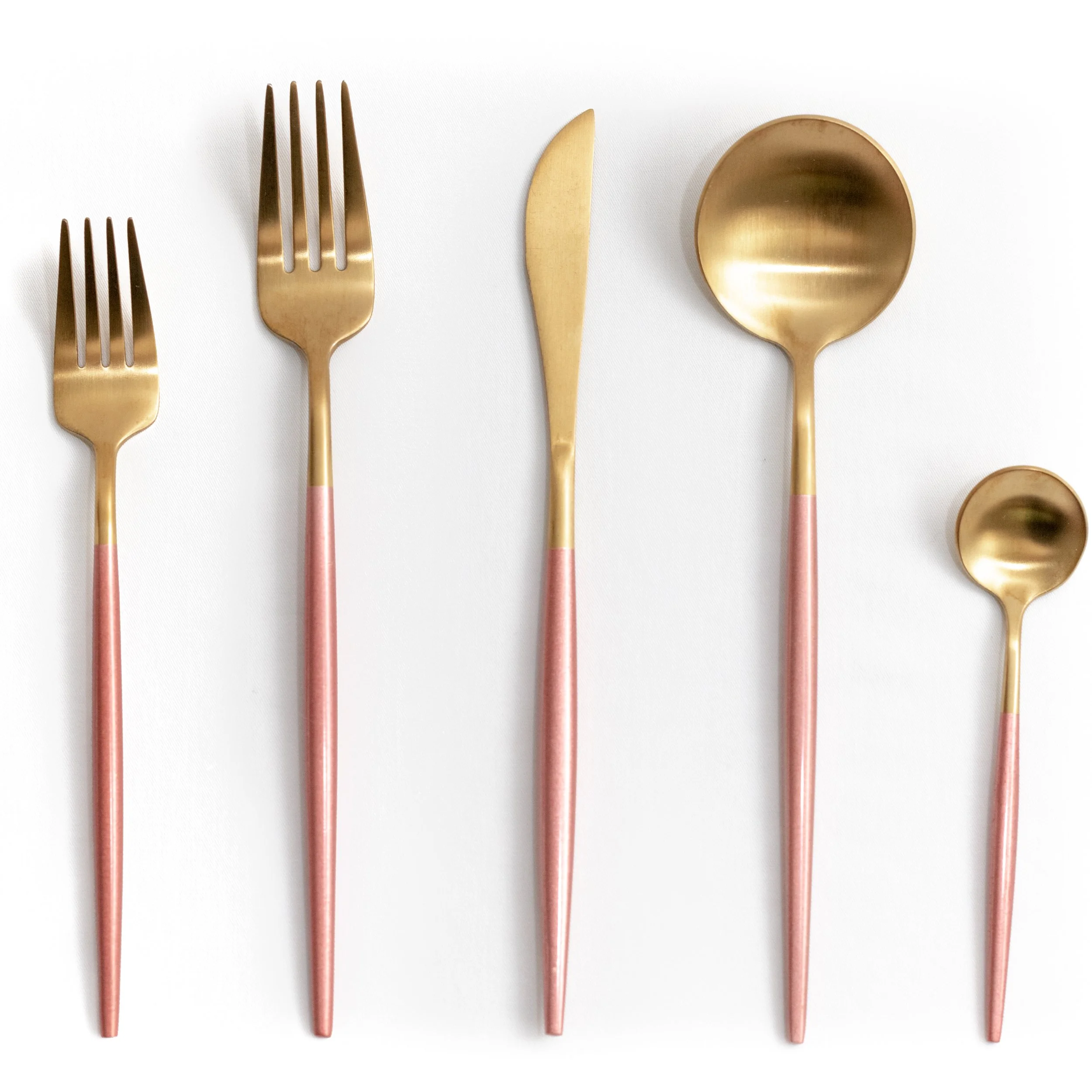 Pink & gold
 $0.95 each 
 $4.50 set
 50 available