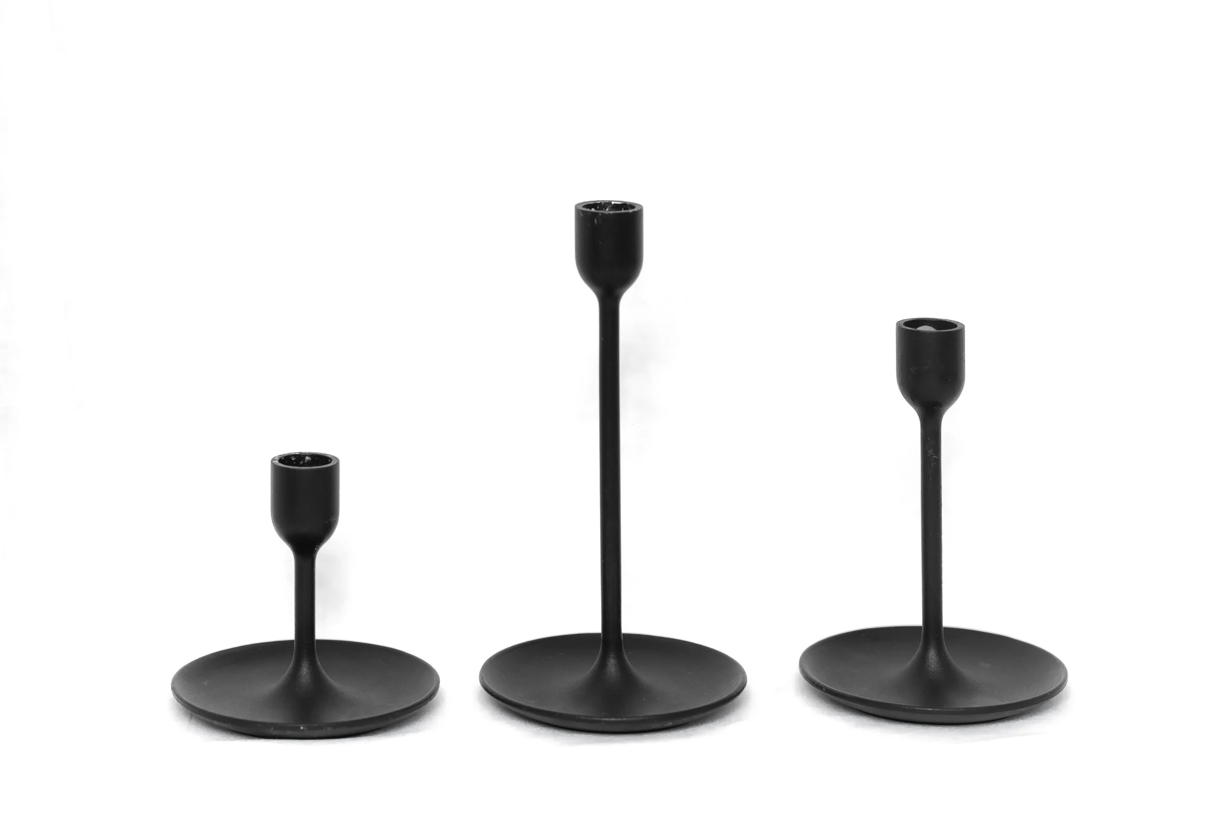 Black candle holders
 $2.00 each