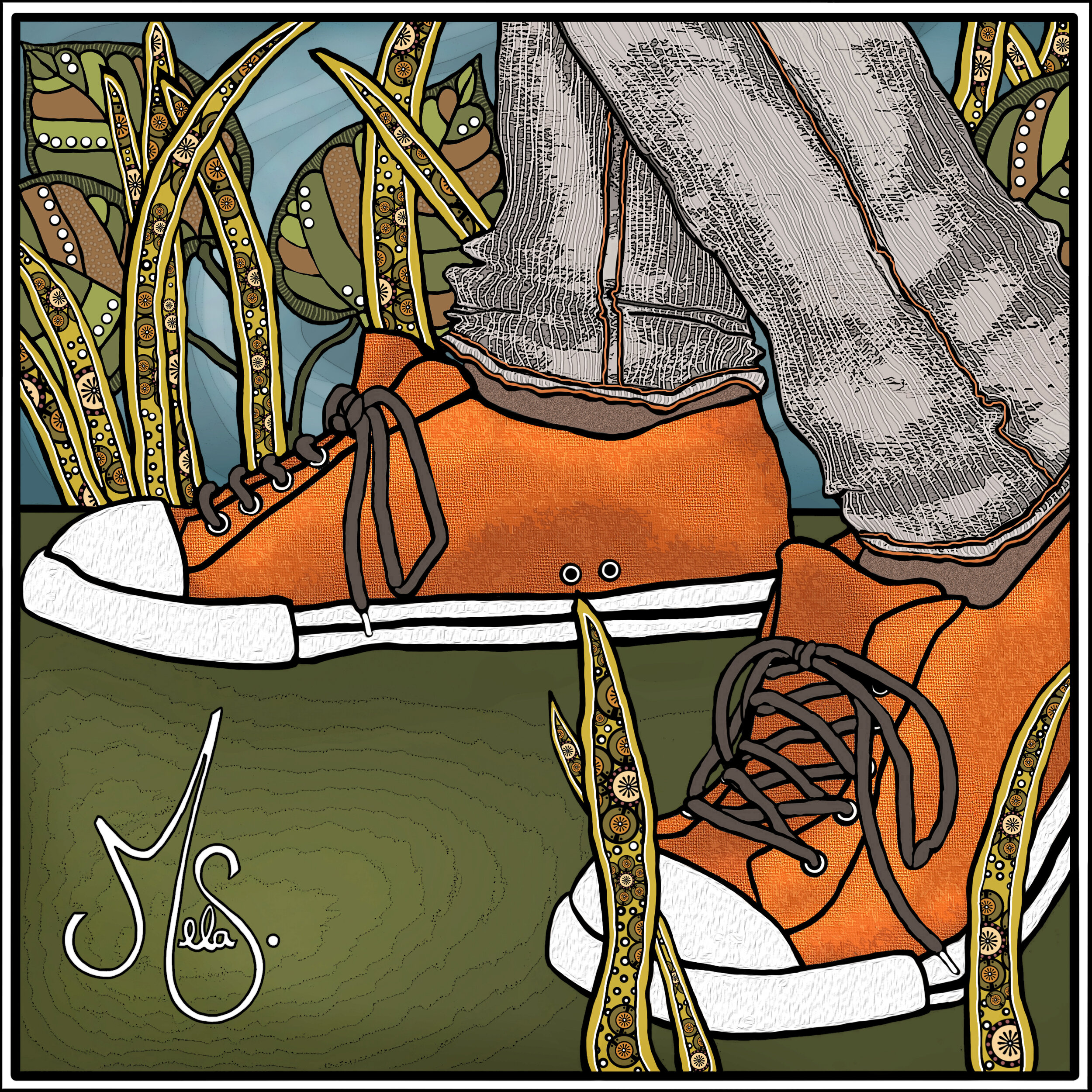 SNEAKERS
Available as a ready to hang mounted print or a greeting card