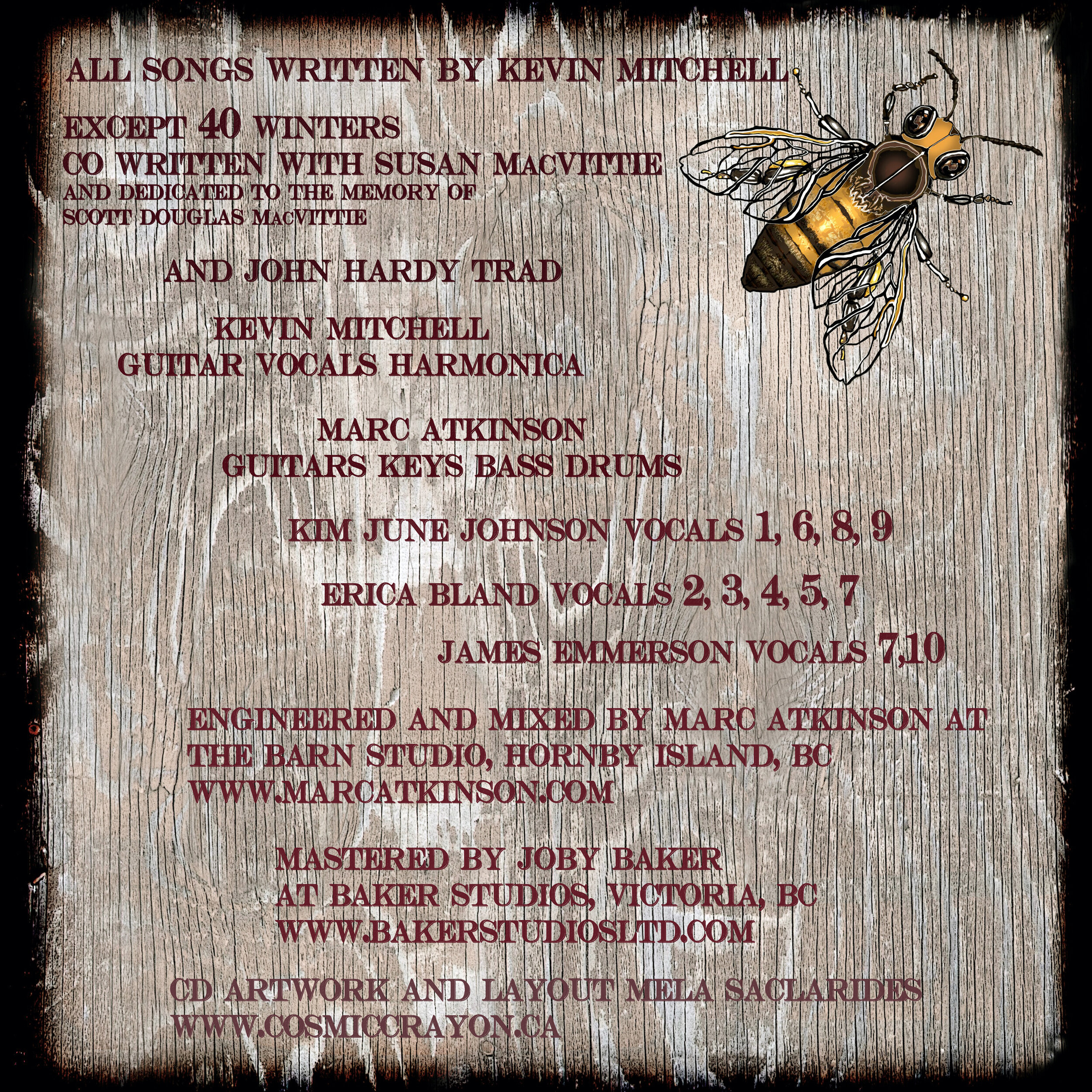 KEVIN MITCHELL
One More Taste
album art (inner right sleeve)