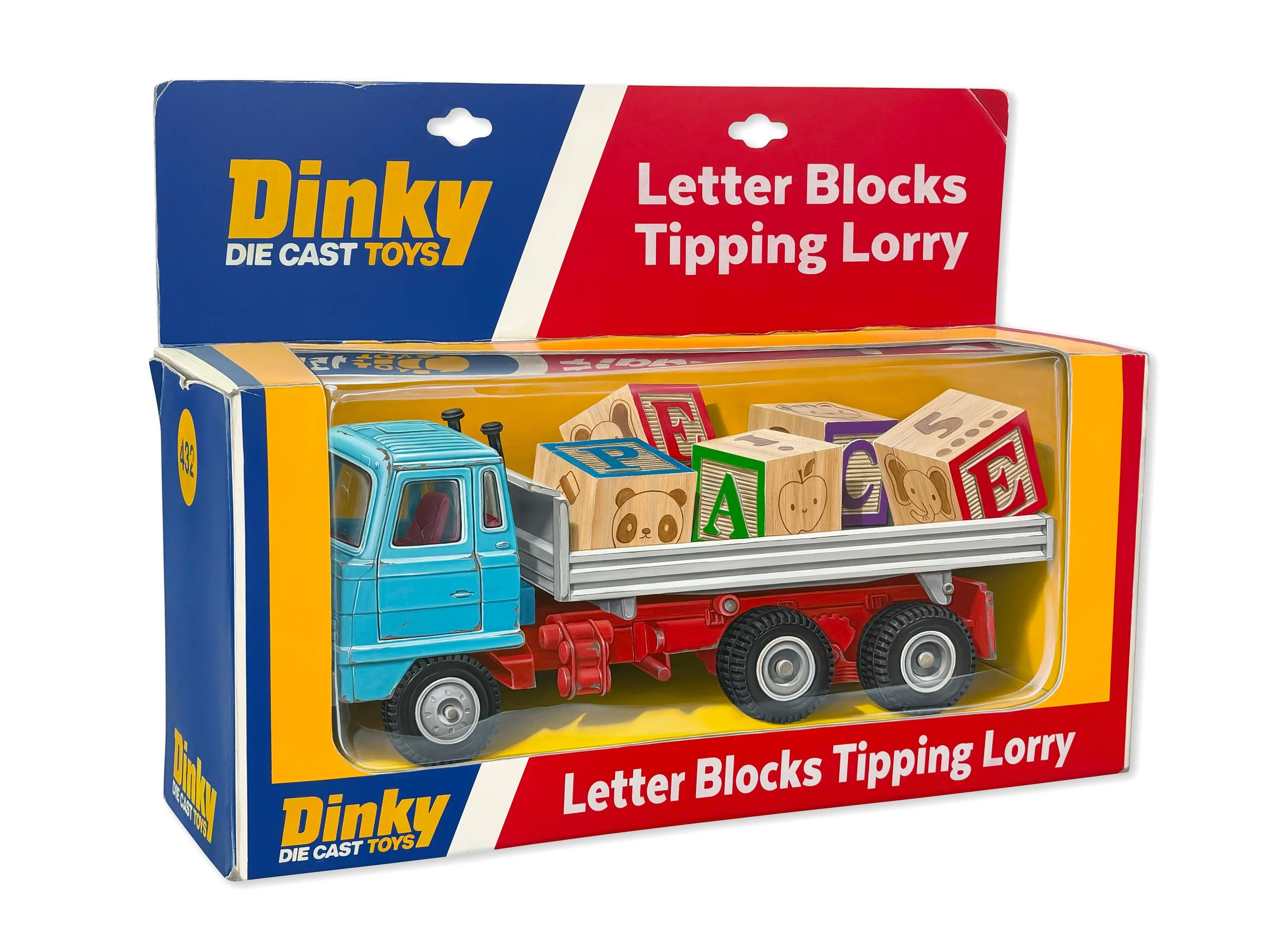 Letter Blocks Tipping Lorry by Leon Keer