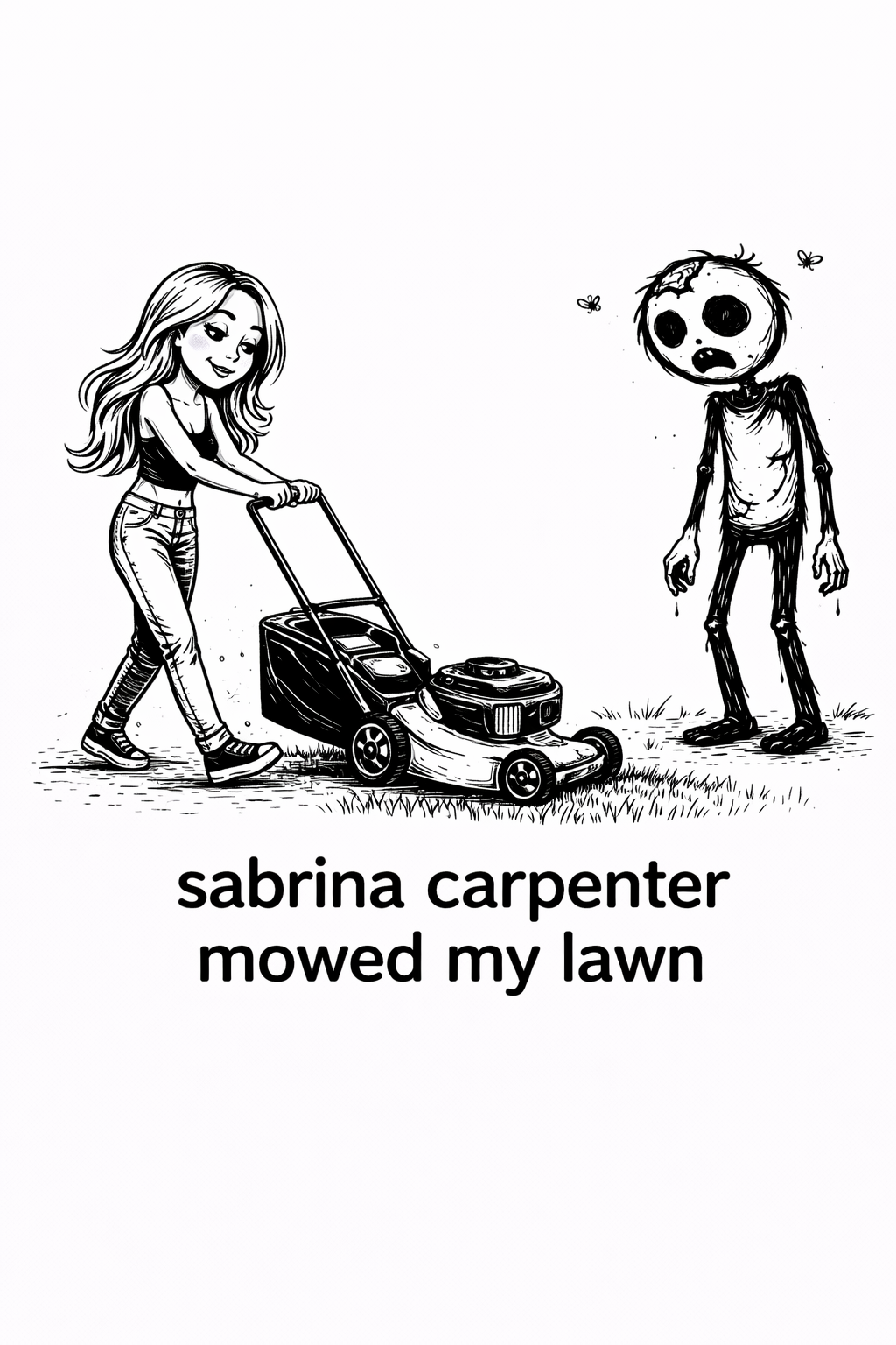 Sabrina Carpenter mowed my lawn