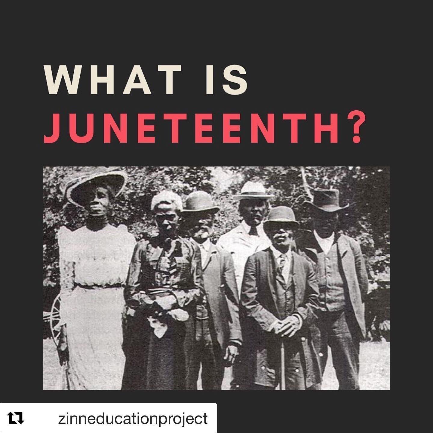 #Repost @zinneducationproject with @get_repost
・・・
June 19 &ndash; Juneteenth or Emancipation Day &ndash; is the oldest known celebration commemorating the ending of slavery in the United States. Why is this not a national holiday to celebrate freedo