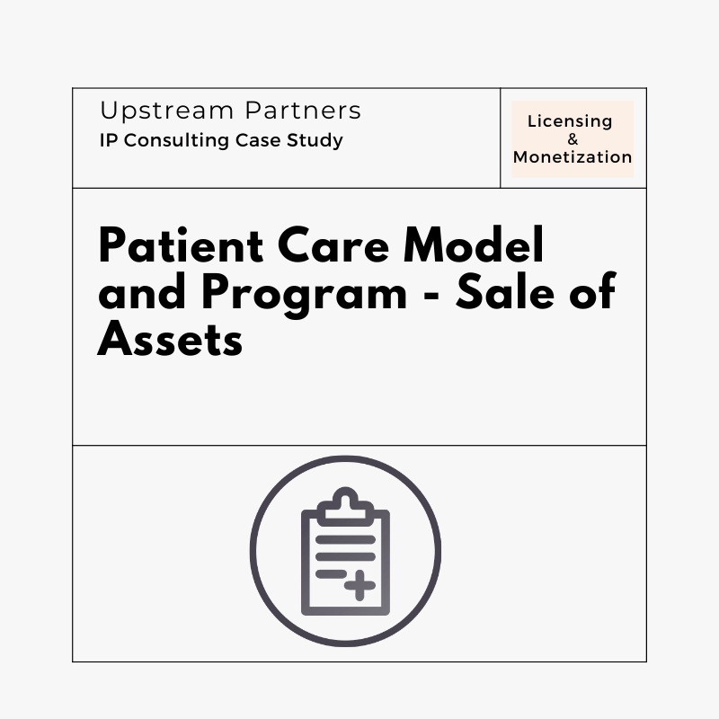 Patient Care Model and Program - Sale of Assets