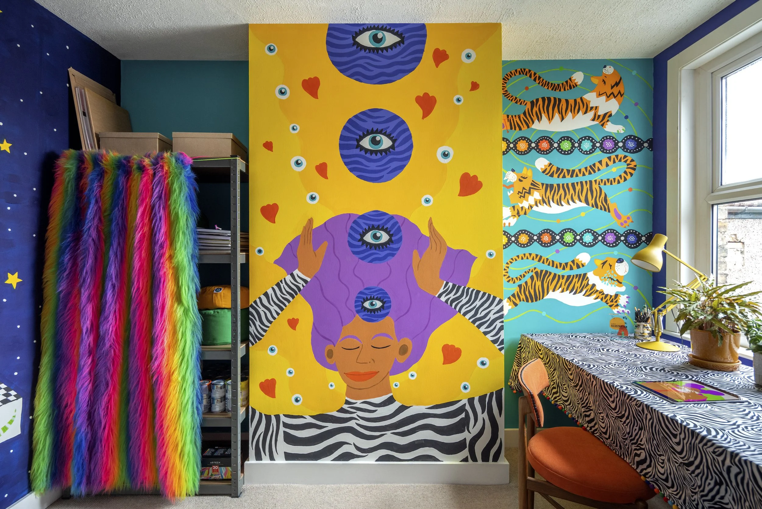 Justyna Green illustrator Room for Kindness murals