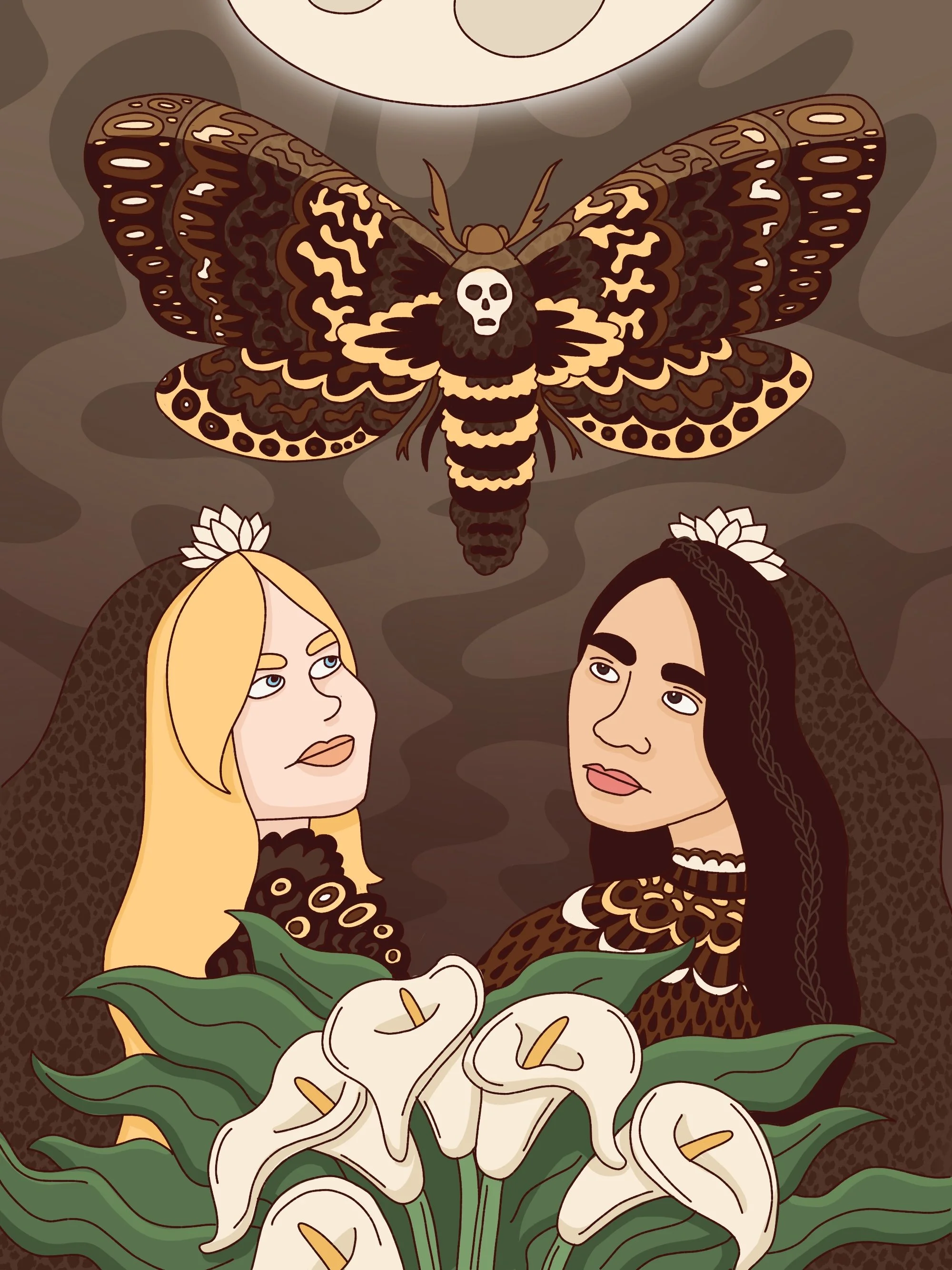 Chloe Zhao Nicole Kidman death doula illustration