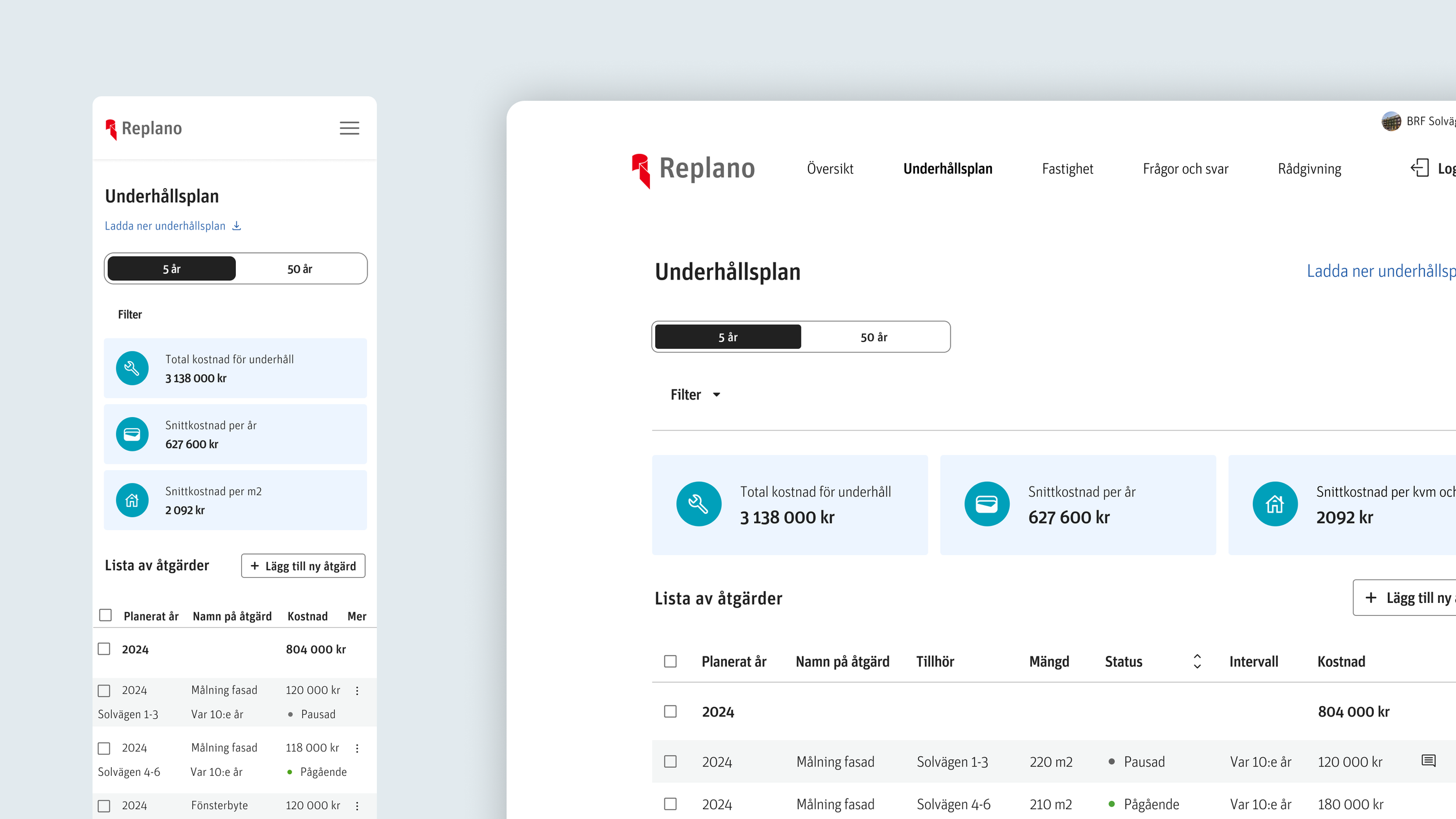 Replano, a digital interface of a maintenance too