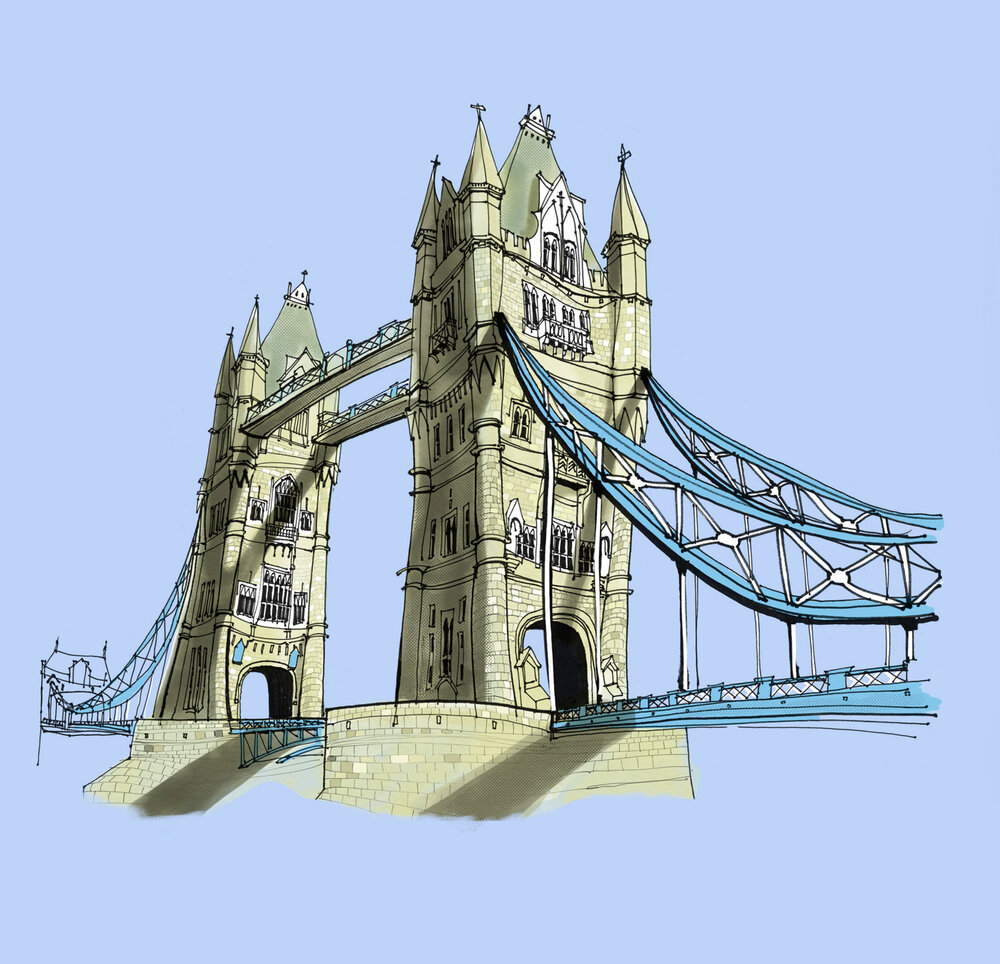 Tower Bridge Print — Paul G. Ridley Sketches