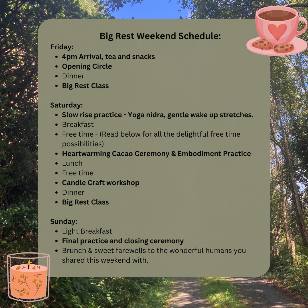 Rest This Weekend The Big Rest Weekend Retreat β Soulsaol Holistic Therapies