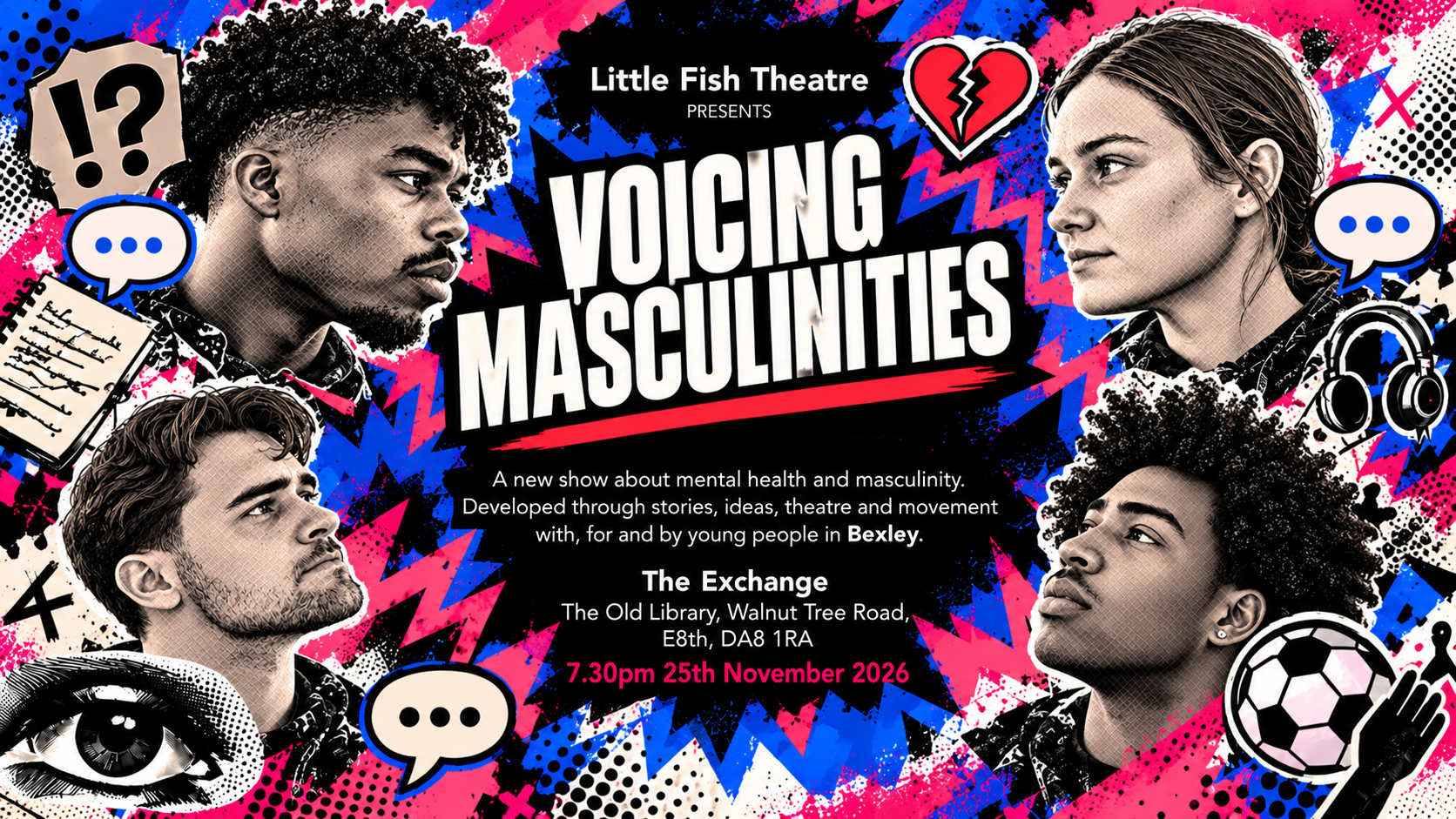 Little Fish Theatre Presents Voicing Masculinities