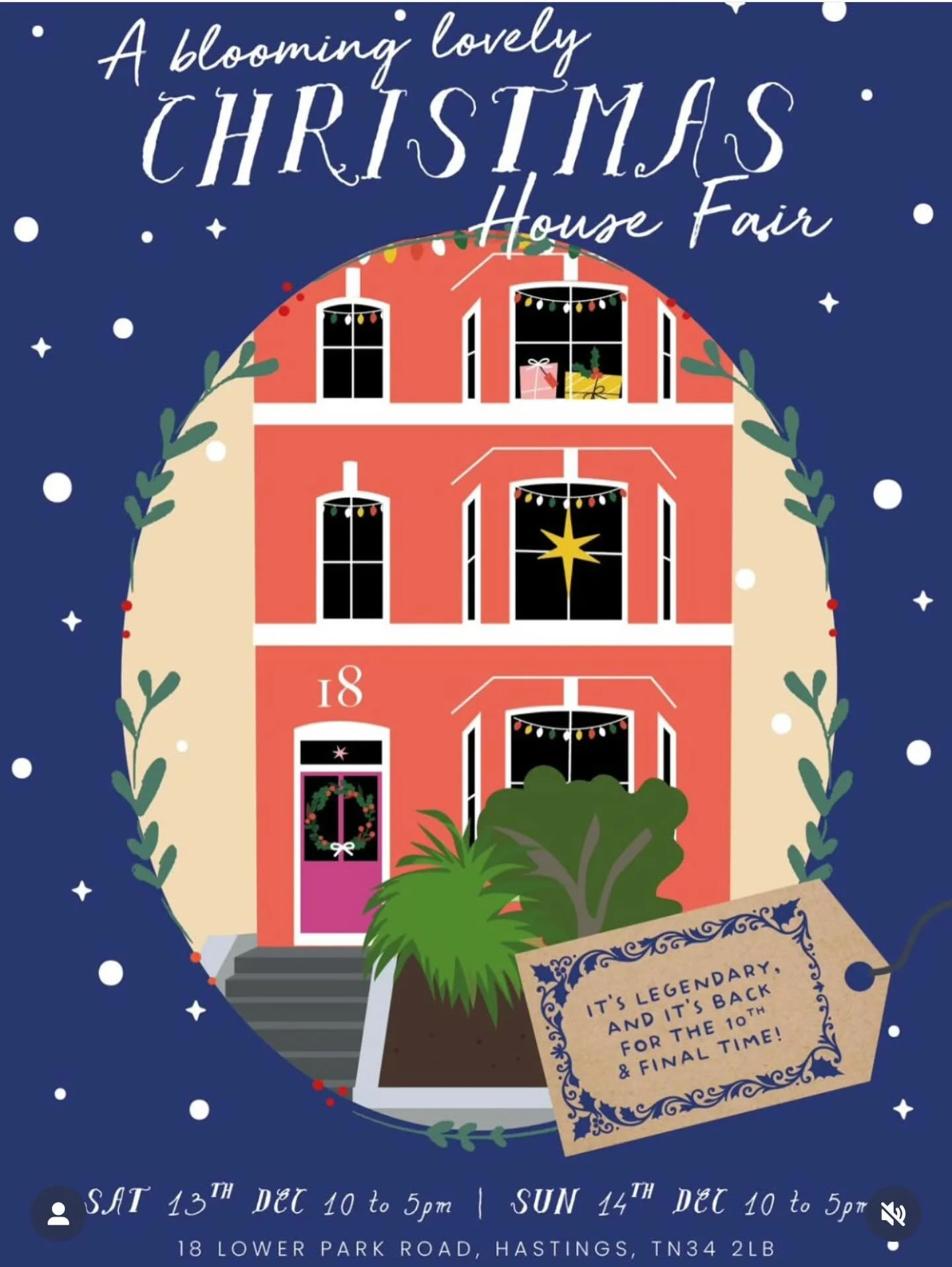Not to be missed a LOVELY Christmas Open House Event 

It&rsquo;s the Final BLOOMING Lovely open house after 10 years as the gorgeous host is selling up 

Come and enjoy 
@juliejewellery 
@themudworks 
@_flotandjetsam 
@paularobertshealth 
@susanelli