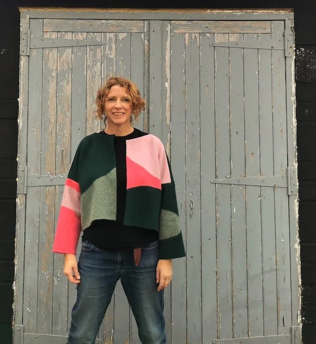 Gudrun Pinks n Tartan beach. front 3jpg.jpeg