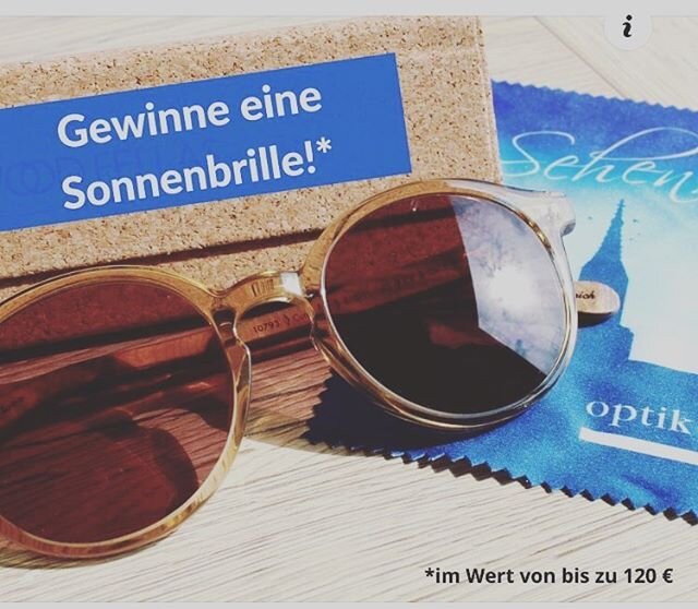 Du h&auml;ttest gerne eine neue stylische Sonnenbrille? Wir verlosen zusammen mit Optik Mersmann eine Sonnebrille im Wert von bis zu 120 &euro;! Wie klingt das? 😎

Wie du mitmachst? Kommentiere bis Dienstag, 30.6. um 0 Uhr in die Kommentarte, f&uuml