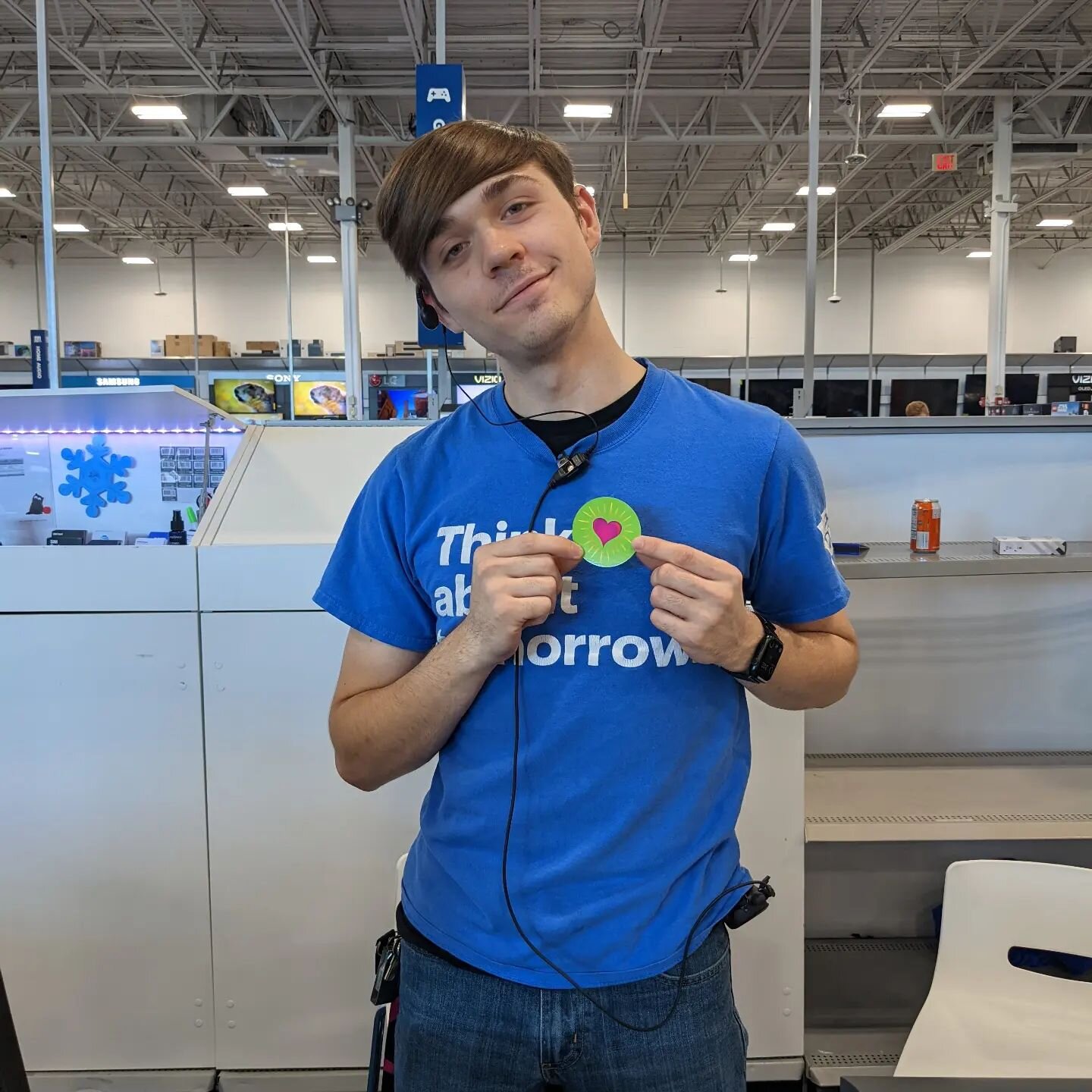 And then there are amazing young people who work so hard and put so much love into their everyday life and it matters!!!! Meet Josh Marshall from Best Buy. So much love and kindness in those eyes. He expertly works in the area of the store where one 