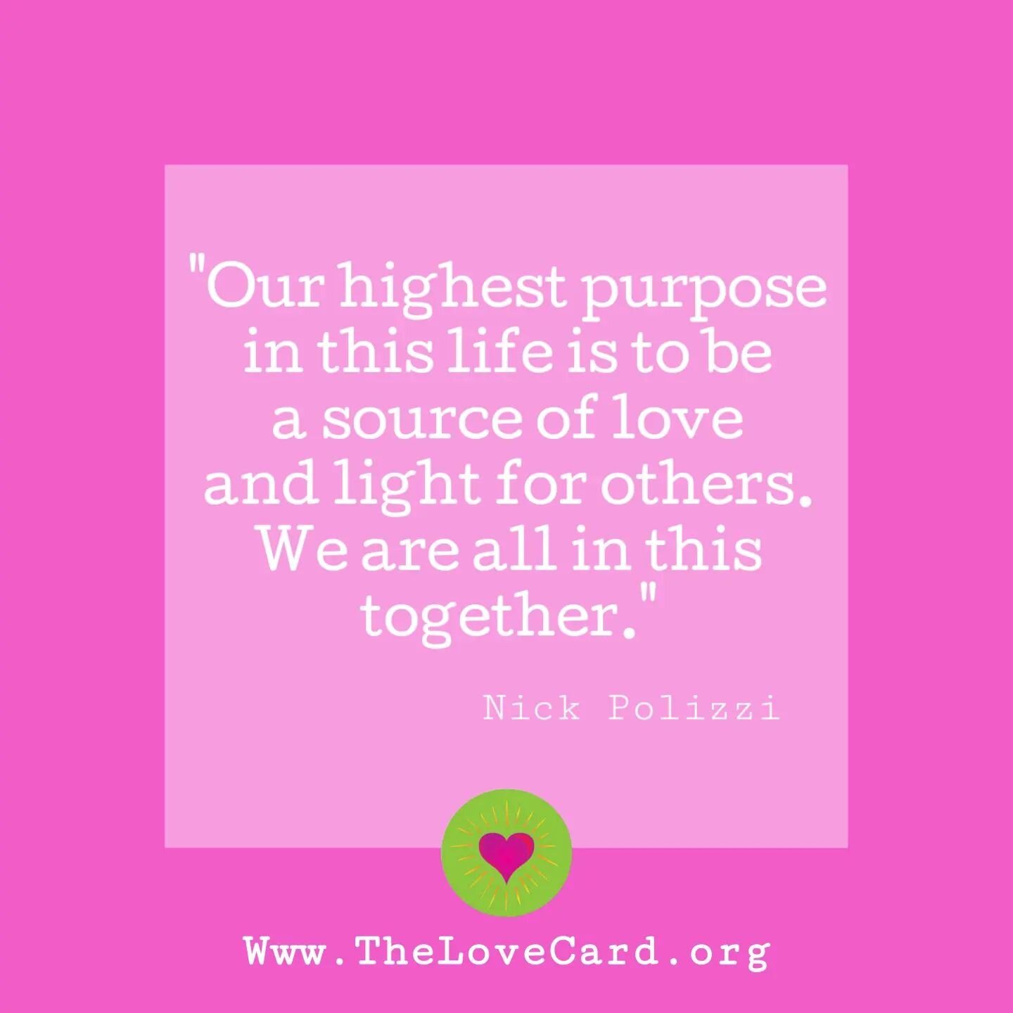 #highestpurpose #thelovecard #love #loveeachother #spreadlove #belove