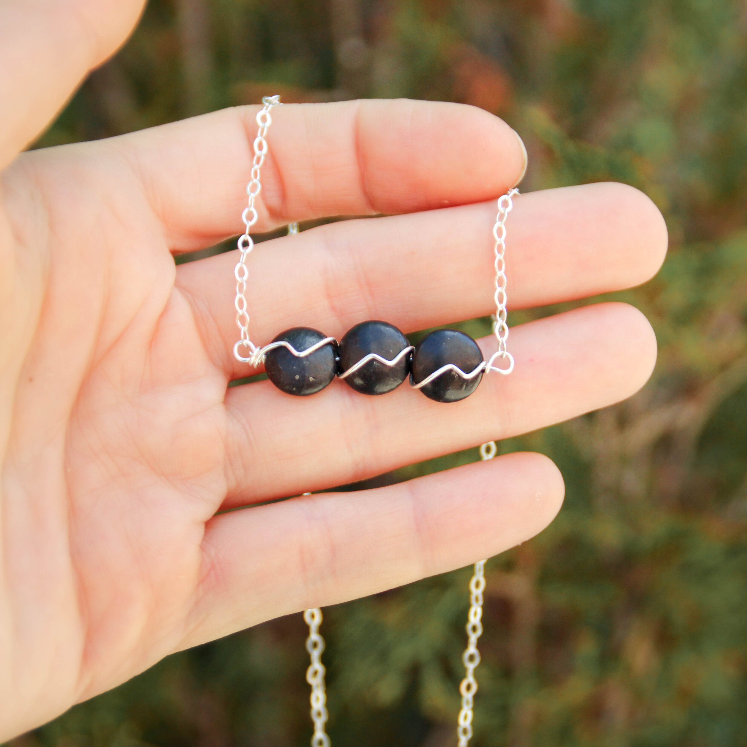 Shungite Trio Necklace