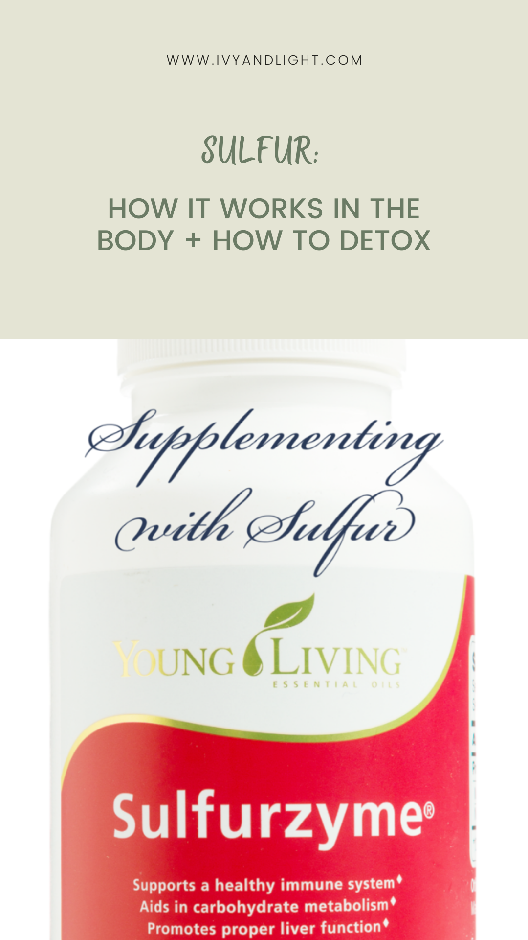 SULFUR How it Works in the Body + How to Detox — Ivy+Light