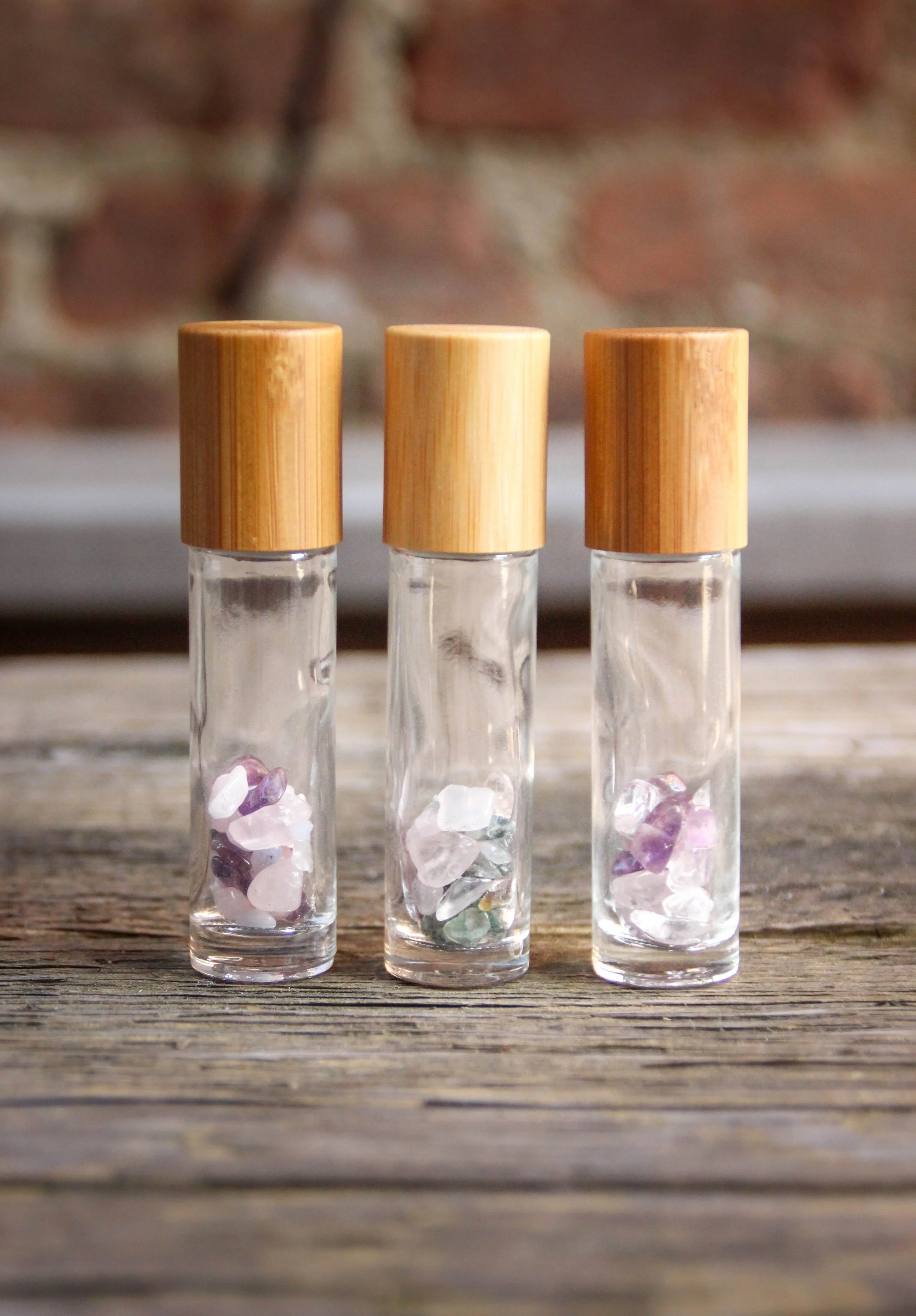Crystal Roller Bottles for Essential Oil Blends — Ivy+Light