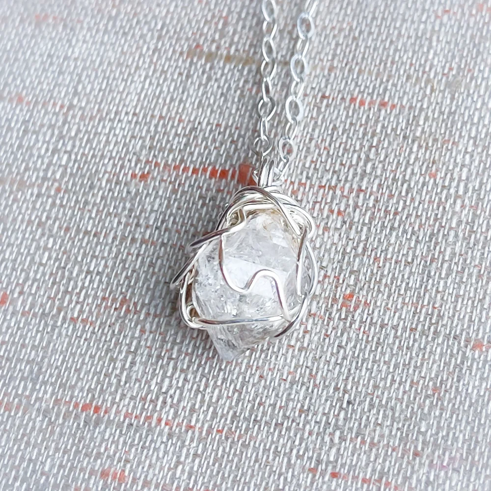Natural Herkimer Diamond Cabochons | Freeform High-Clarity Quartz for Healing & Jewelry Design