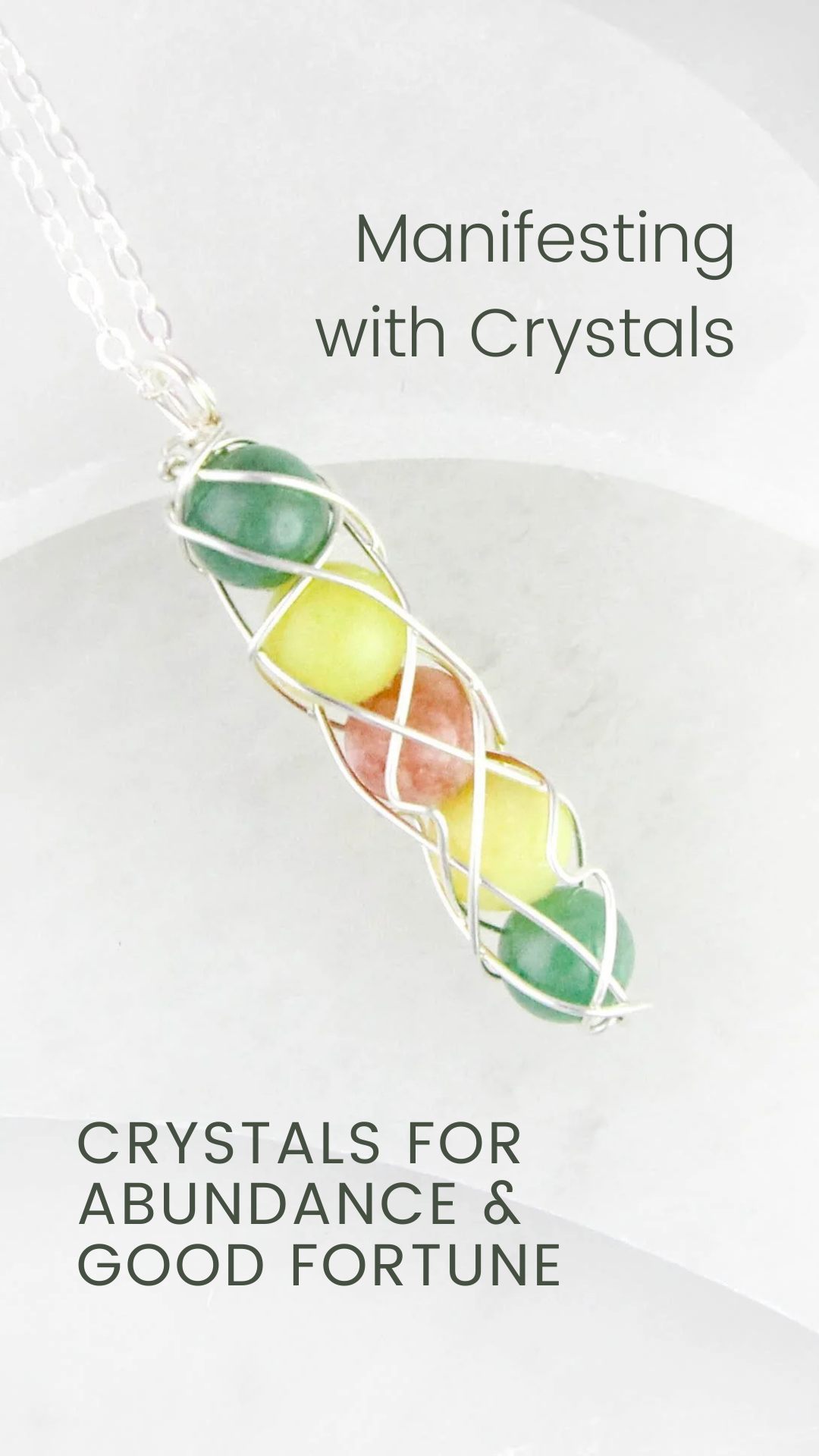 3 Crystals for Abundance &amp; Good Fortune (Sunstone, Peridot &amp; Aventurine)