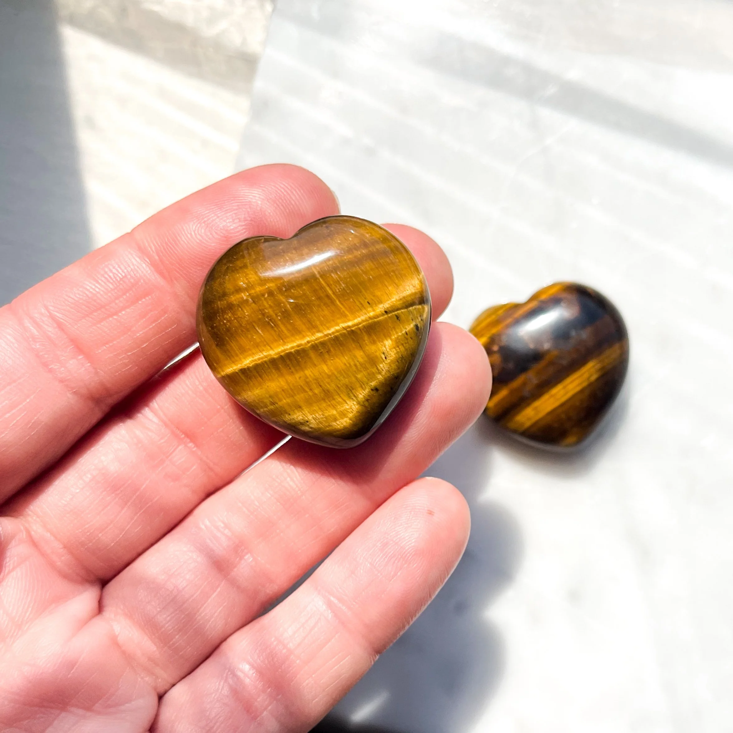 Tiger Eye Hearts | Manifesting Power