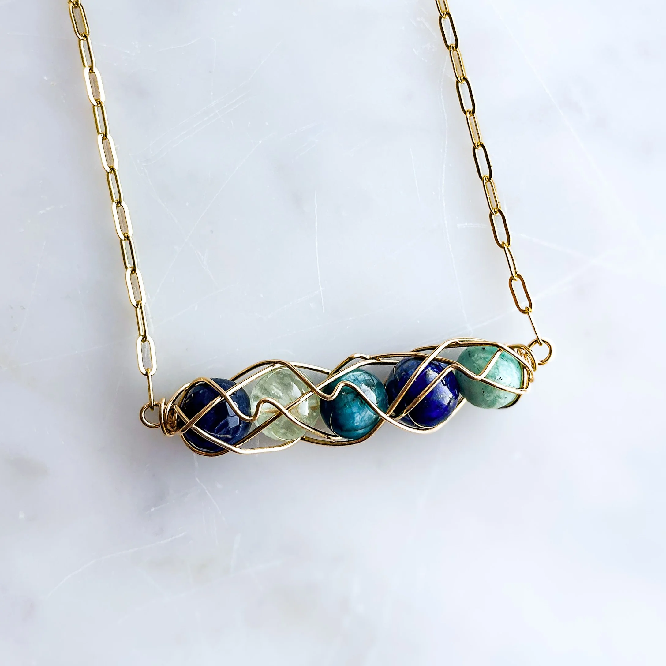 Thyroid Support Spiral Necklace | Balanced Energies
