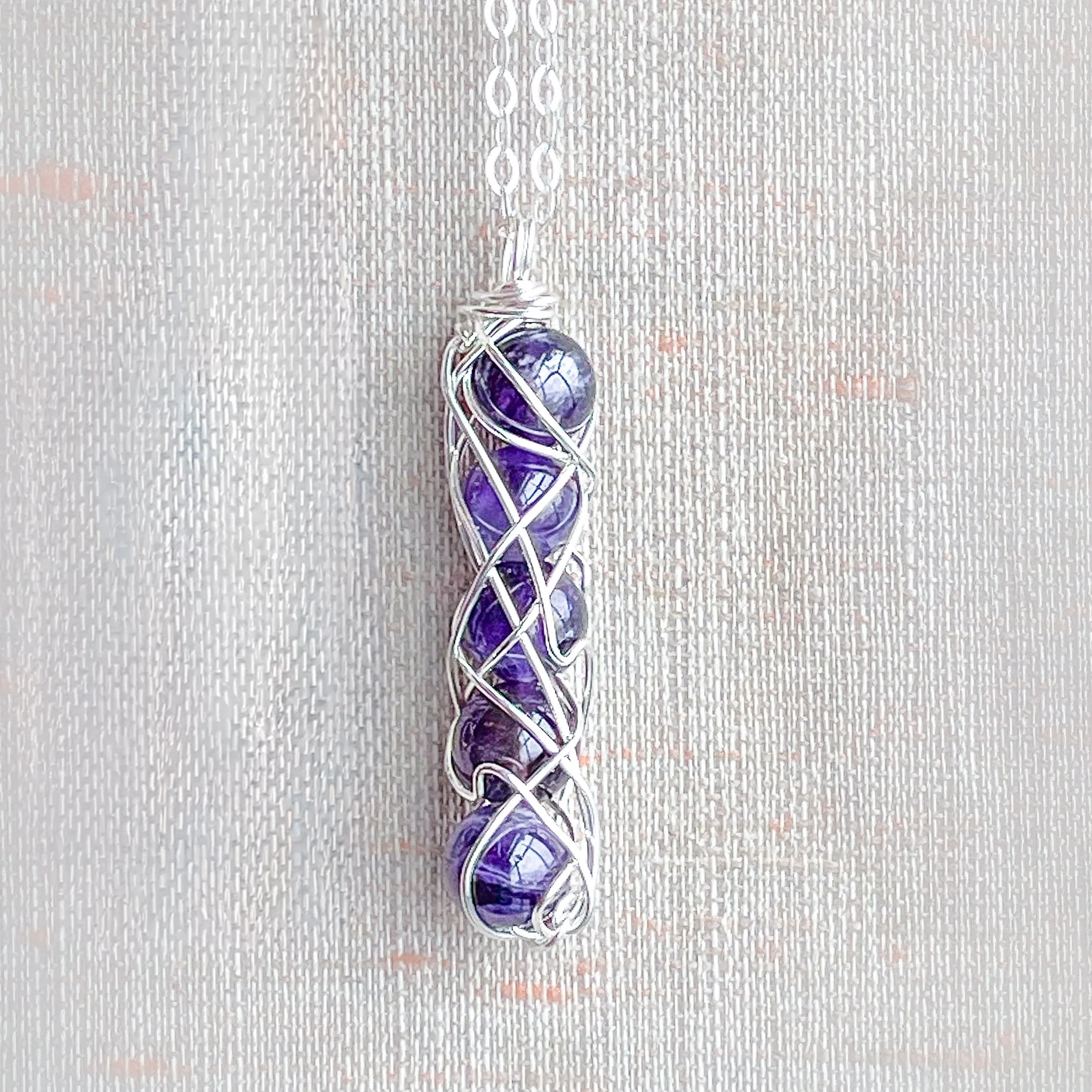Amethyst Spiral Necklace | Inspiration