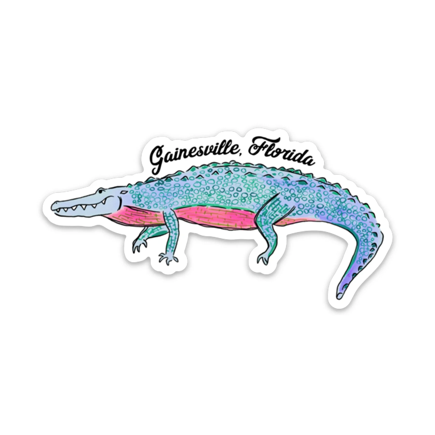 Gainesville Gator (blue) - sticker