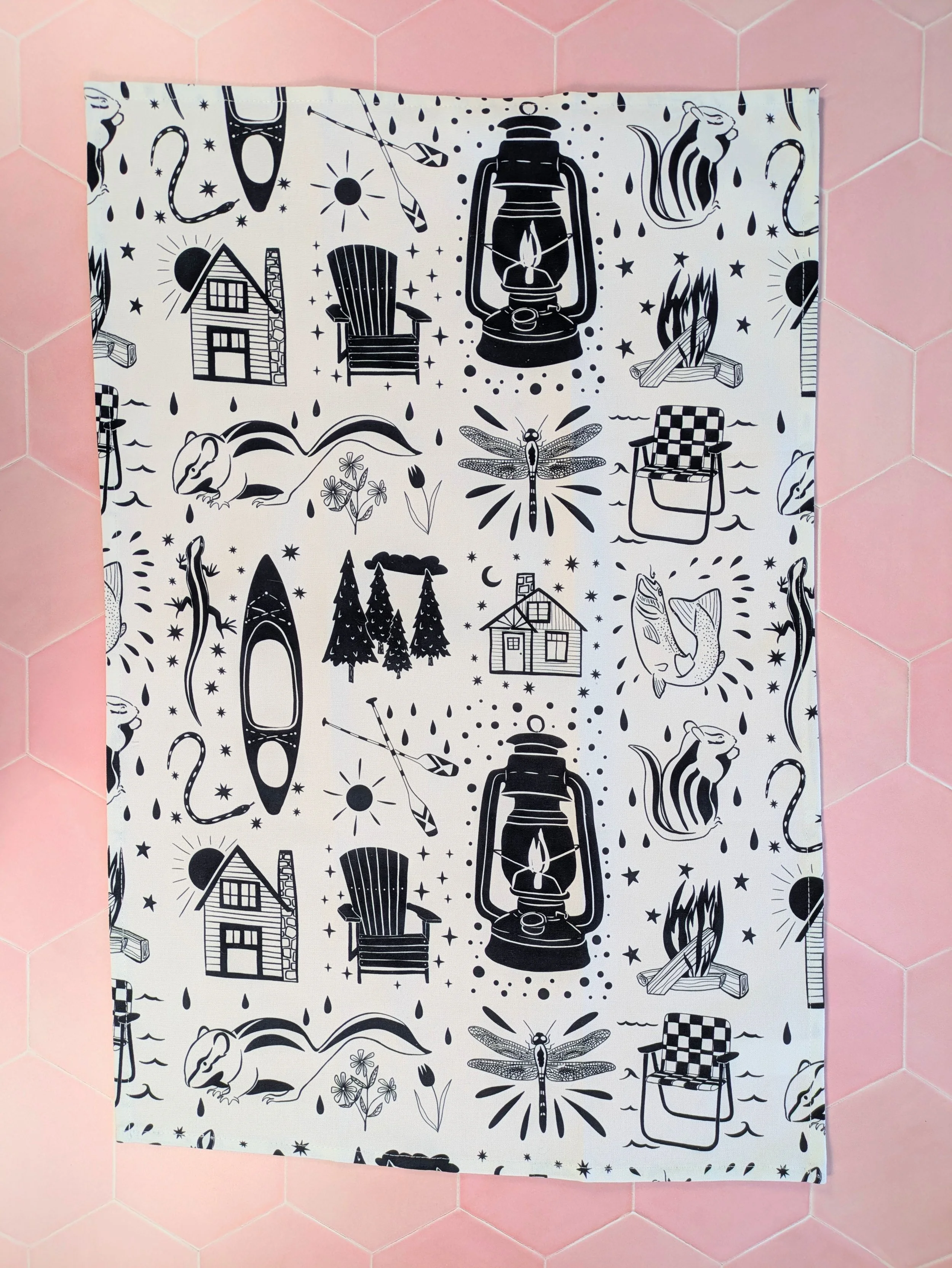 summer tea towel black and white 6.jpg
