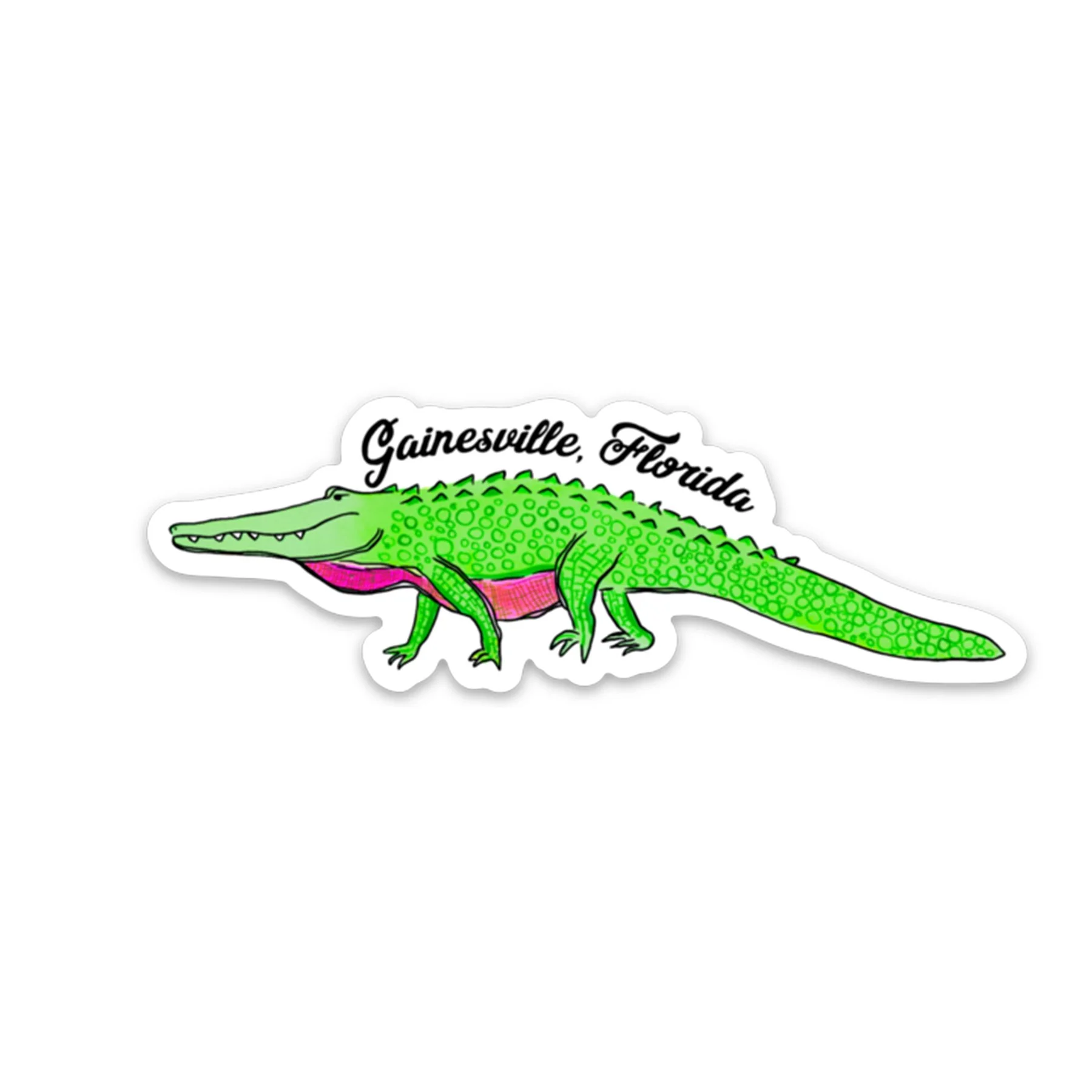 Gainesville Gator (green) - sticker