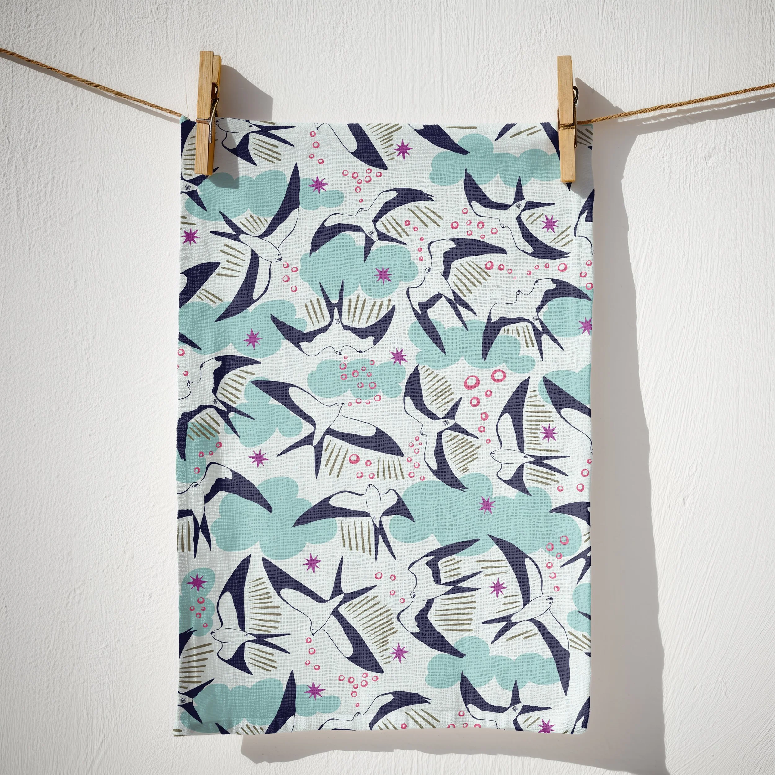 Swallowtail Kites - tea towel