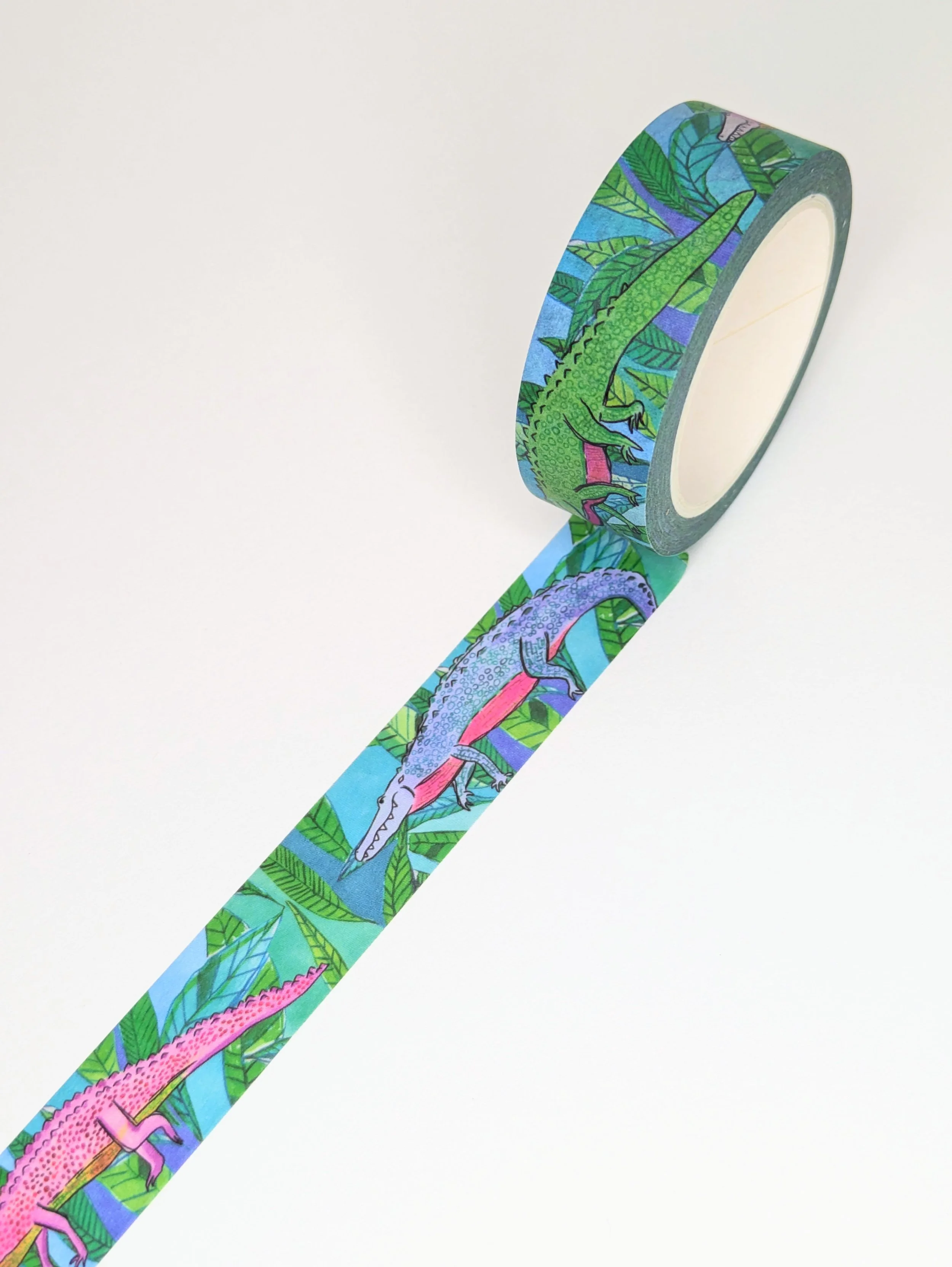 Washi Tape - Alligators (blue)