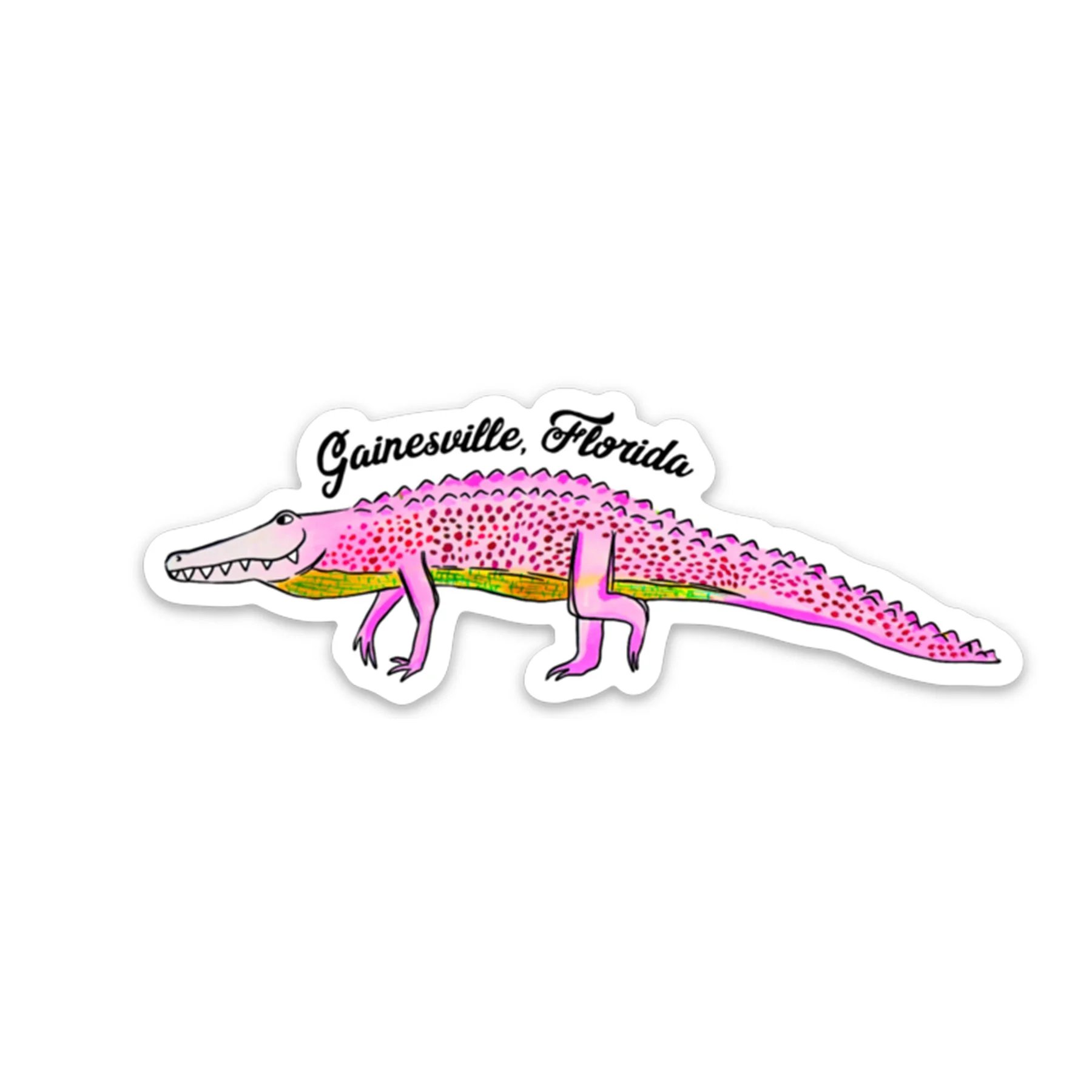 Gainesville Gator (pink) -  sticker