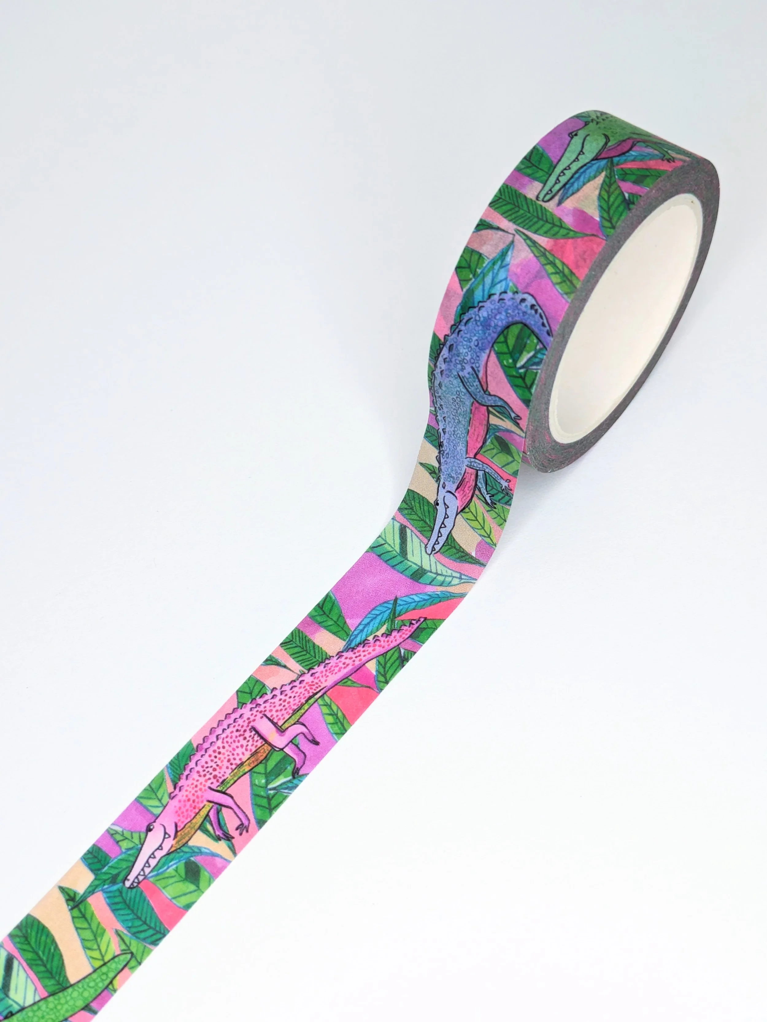 Washi Tape - Alligators (pink)