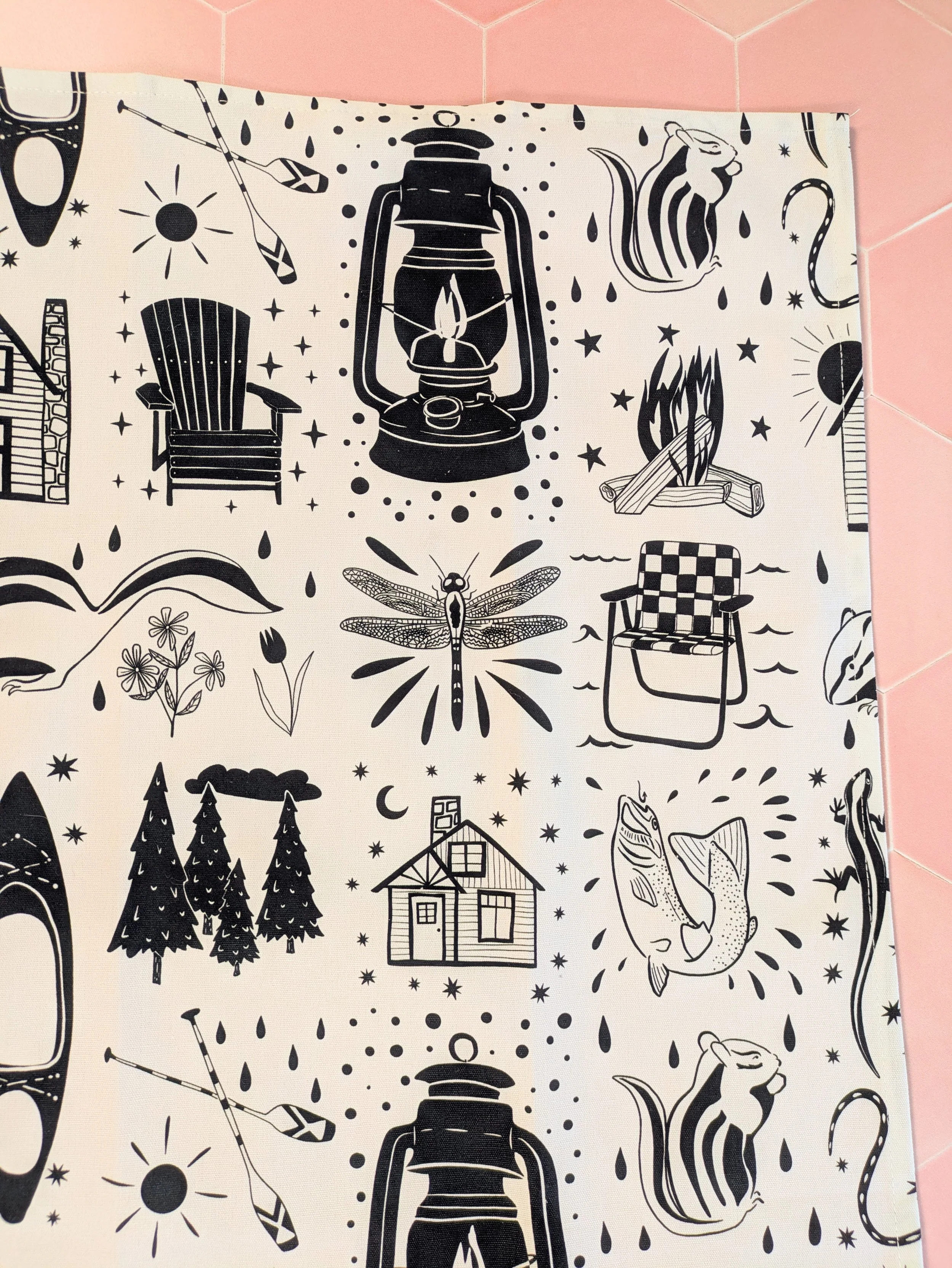 summer tea towel black and white.jpg