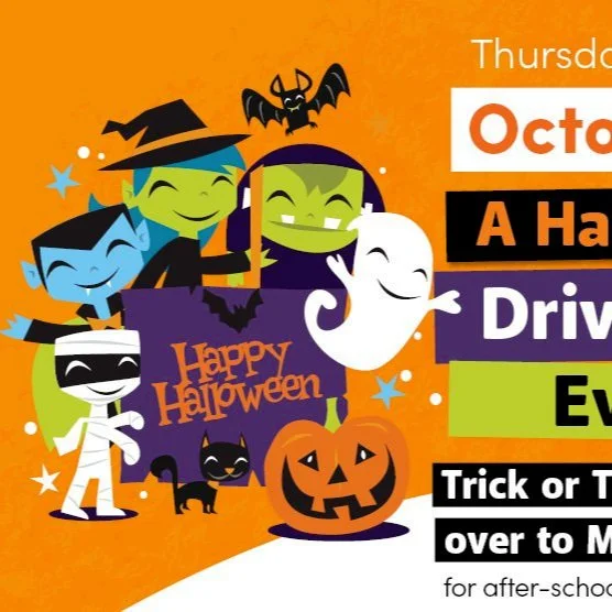 Our Halloween Drive Thru Event! Thursday, Oct. 28