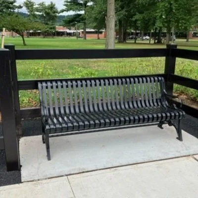 Bound Brook Road Streetscape Benches Installed
