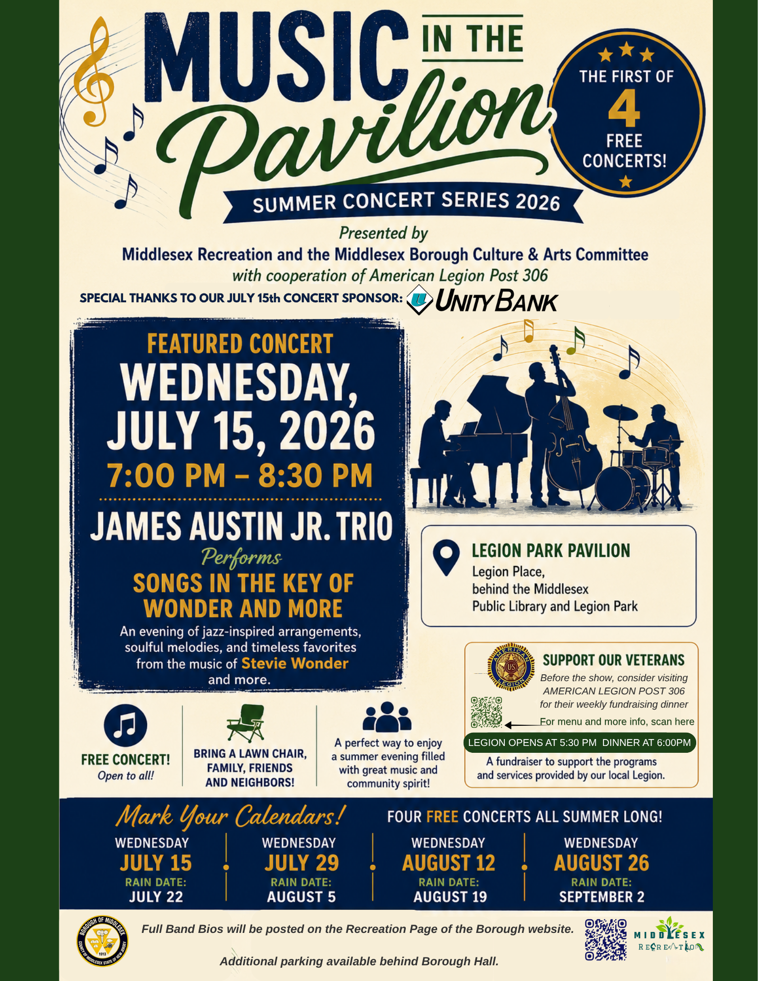 Music In The Pavilion: Summer Concert Series 2026