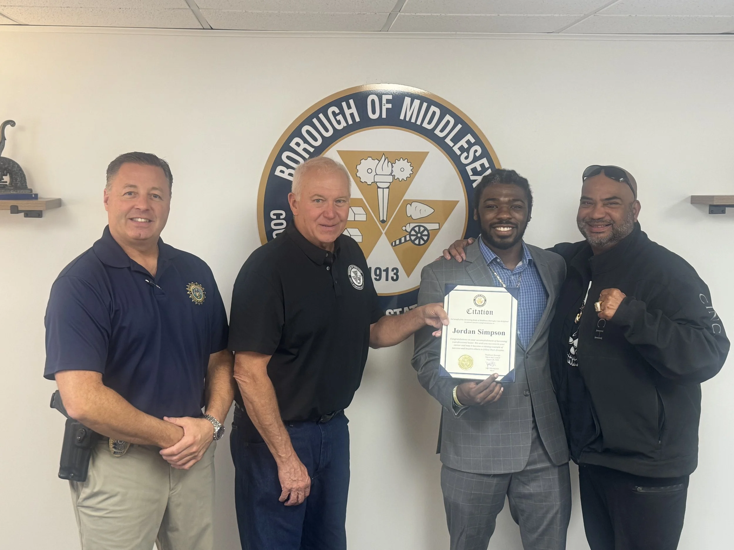 Middlesex Borough's Jordan Simpson Wins Professional Boxing Debut