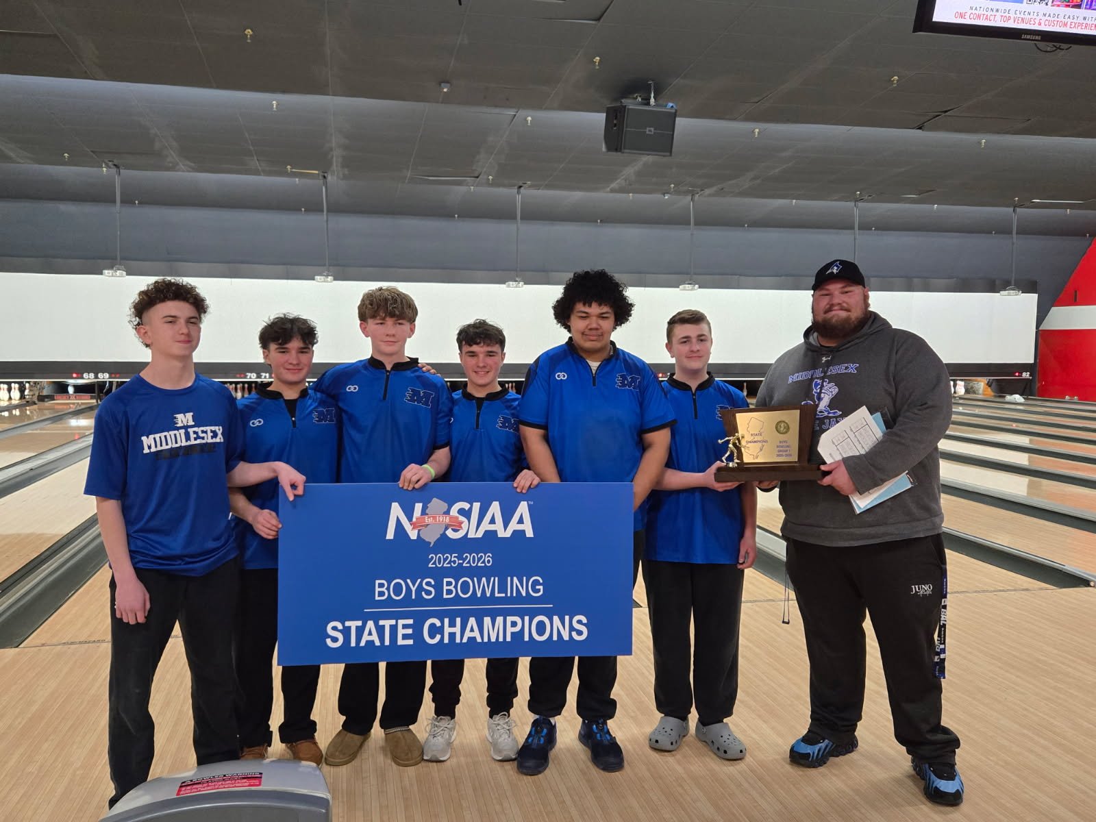 Middlesex High School Boys Bowling Team Win Group 1 State Championship