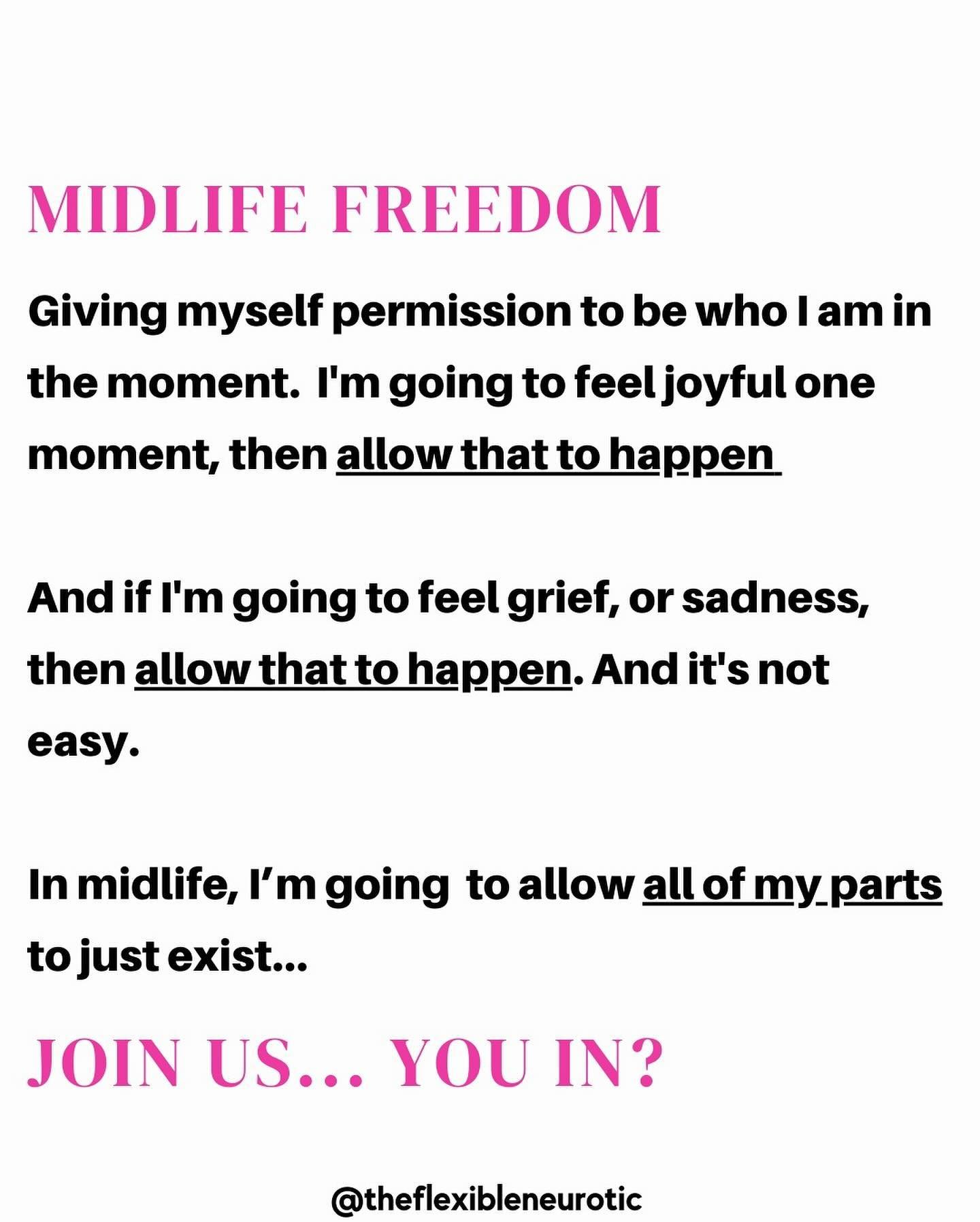 MIDLIFE...LIVING IN THE MOMENT! LIVING FROM THE INSIDE OUT!! MIDLIFE EVERYTHING. 

Get ready.  Ready to embrace a mindset that promotes ease and intuition? Wanna talk about midlife marriage? Then this episode is definitely for you! 

This is a juicy 