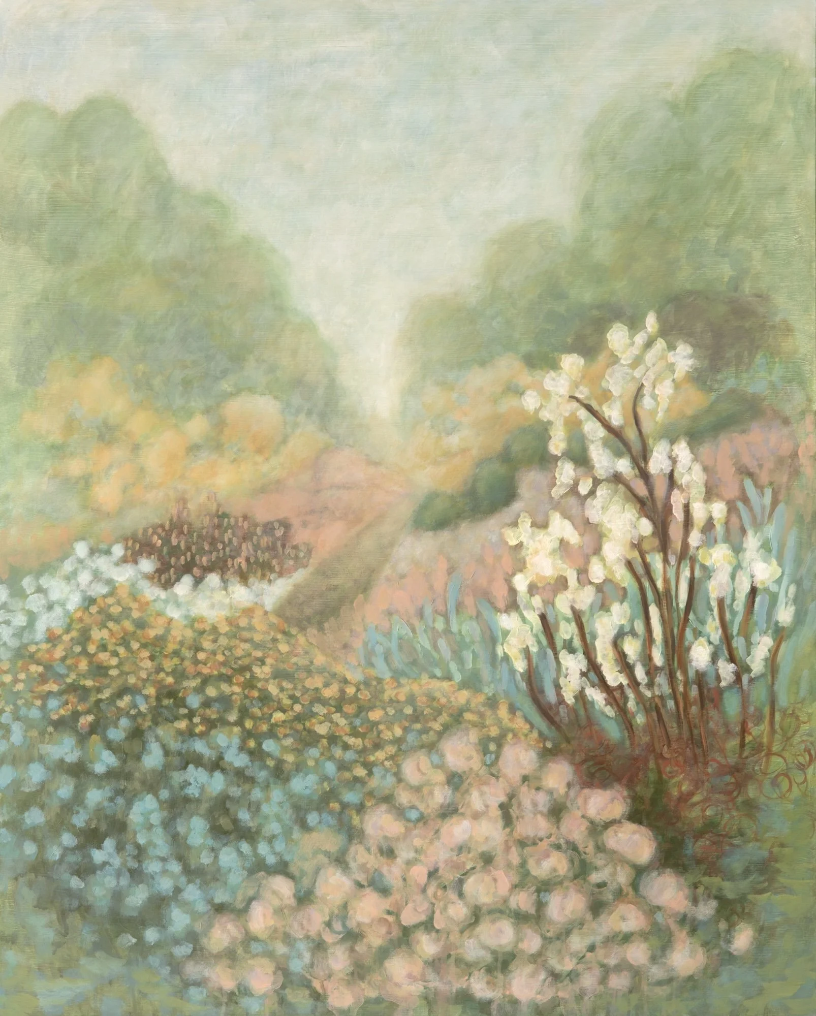 Pink Roses    Oil on panel     30x24"