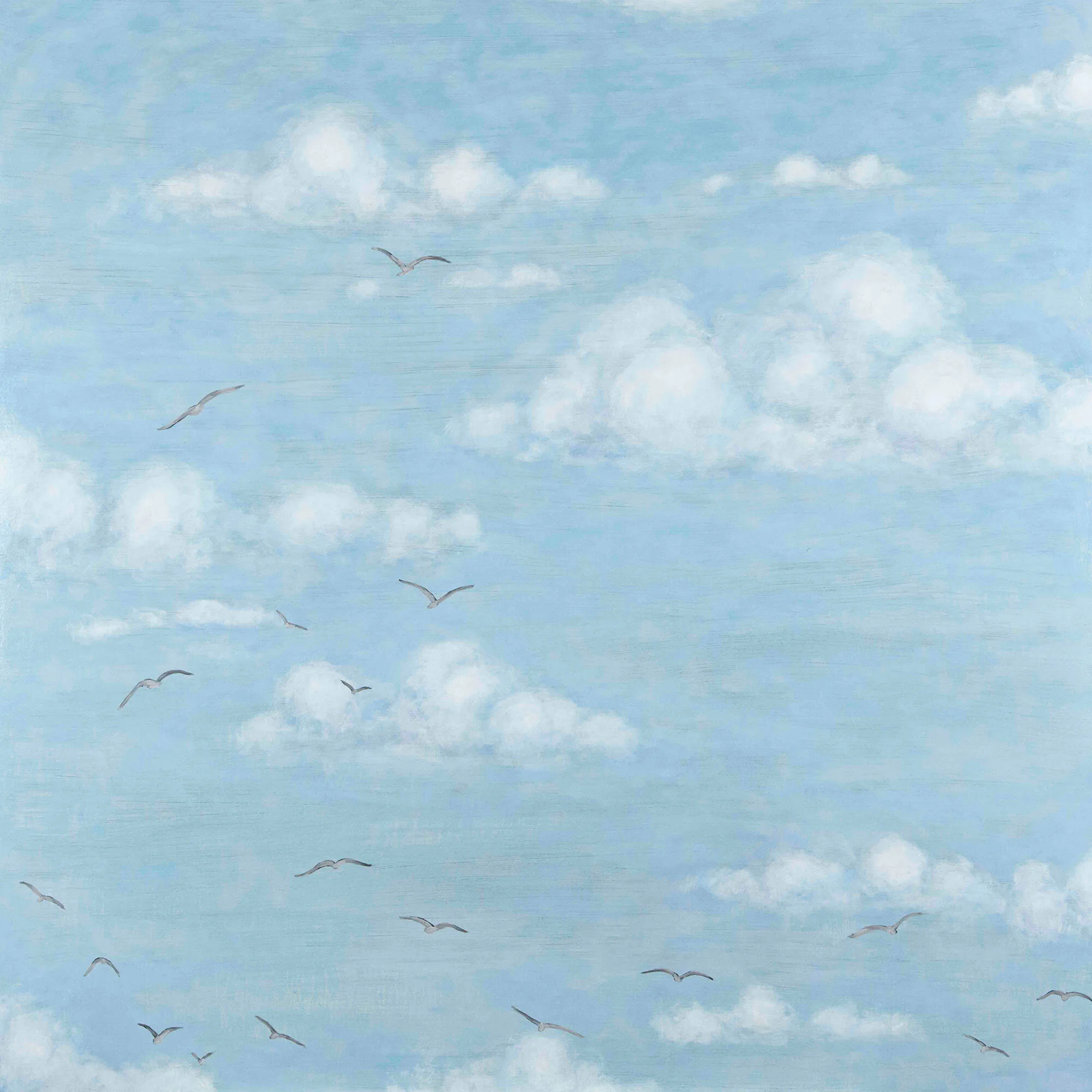 Beyond the Clouds, 36 x 36", Oil on Panel