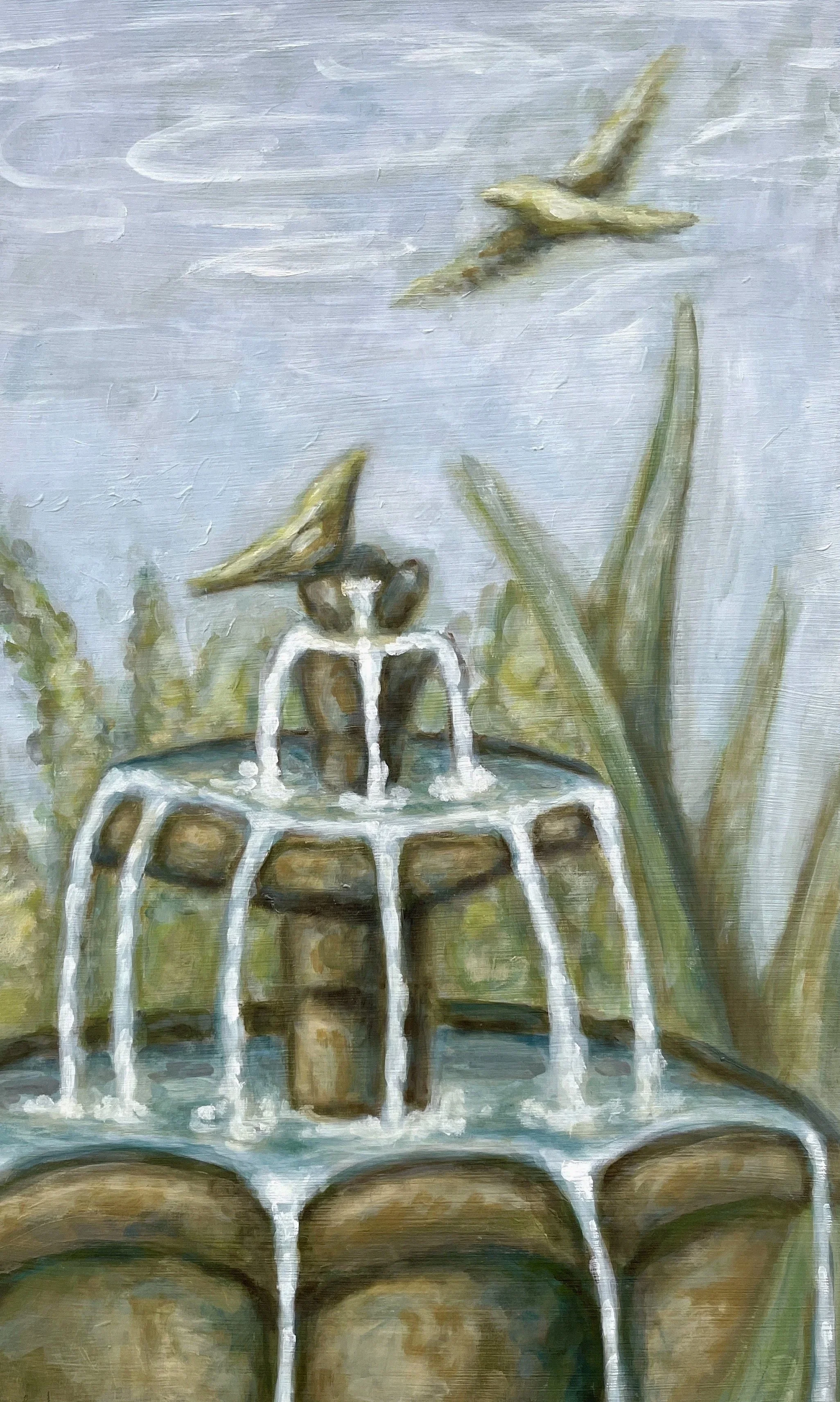 Bath   16x10"   Oil on Panel