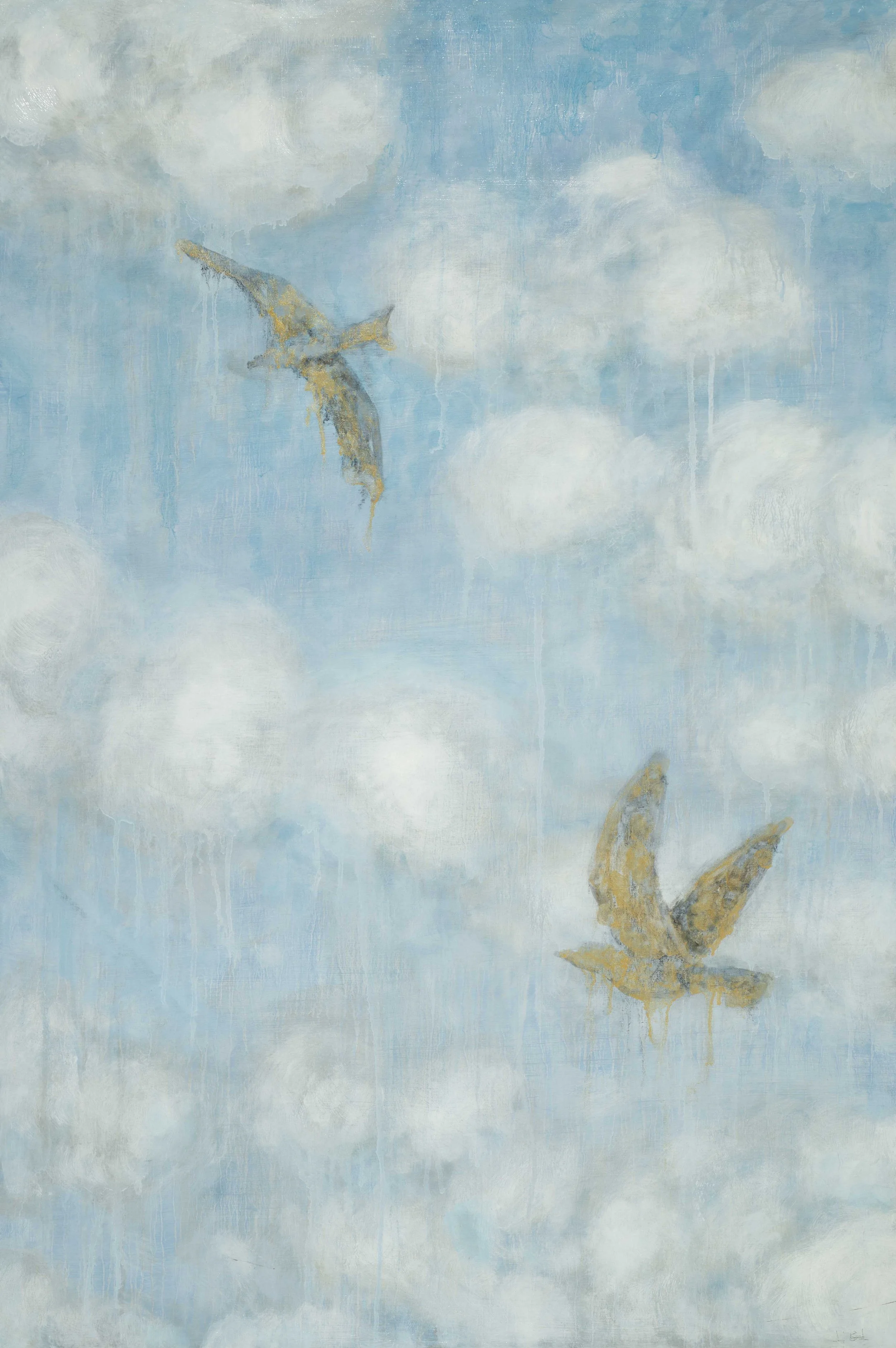 Together, 36 x 24" Oil on Panel