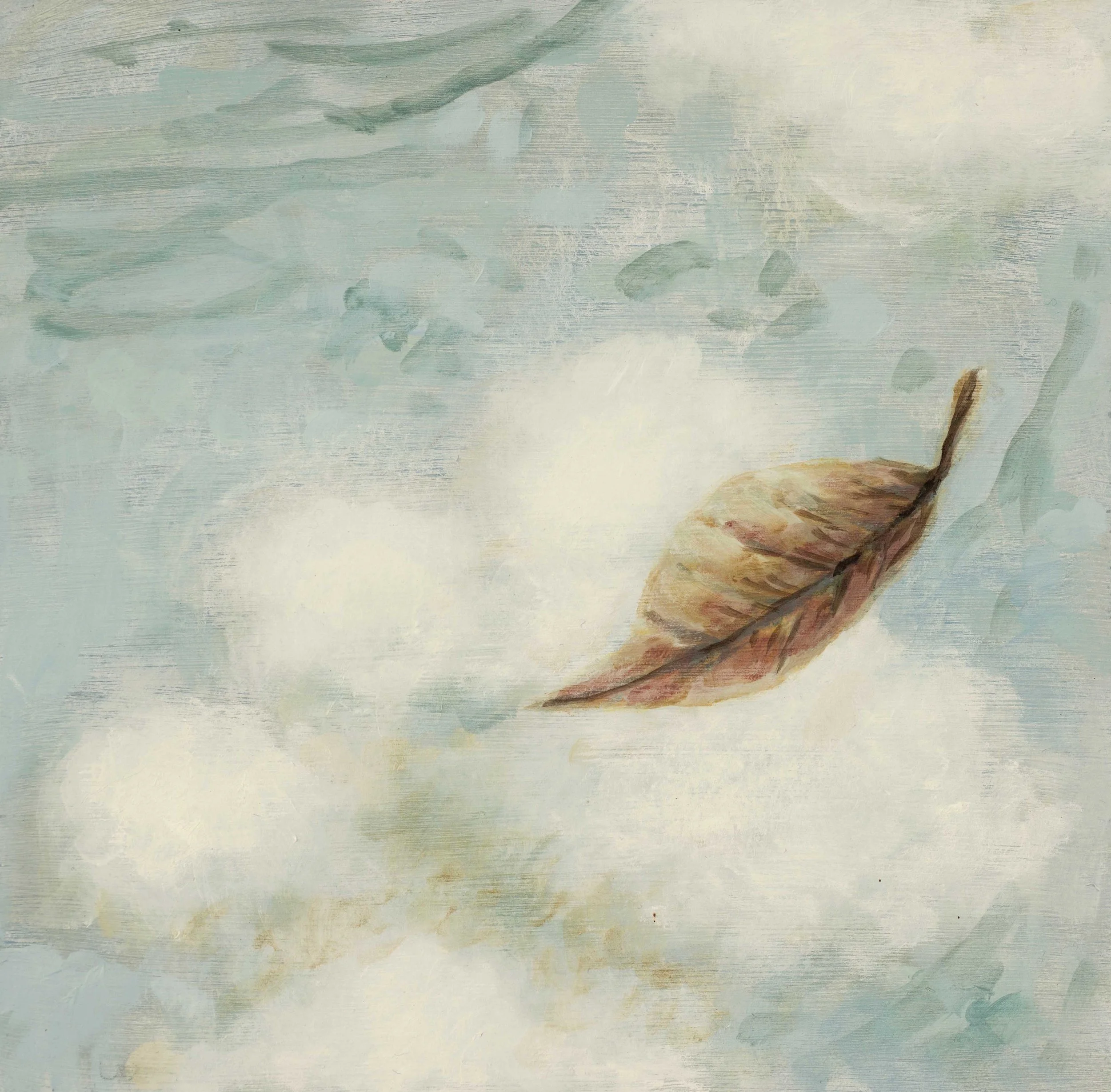 Falling 8 x 8"    Oil on Panel