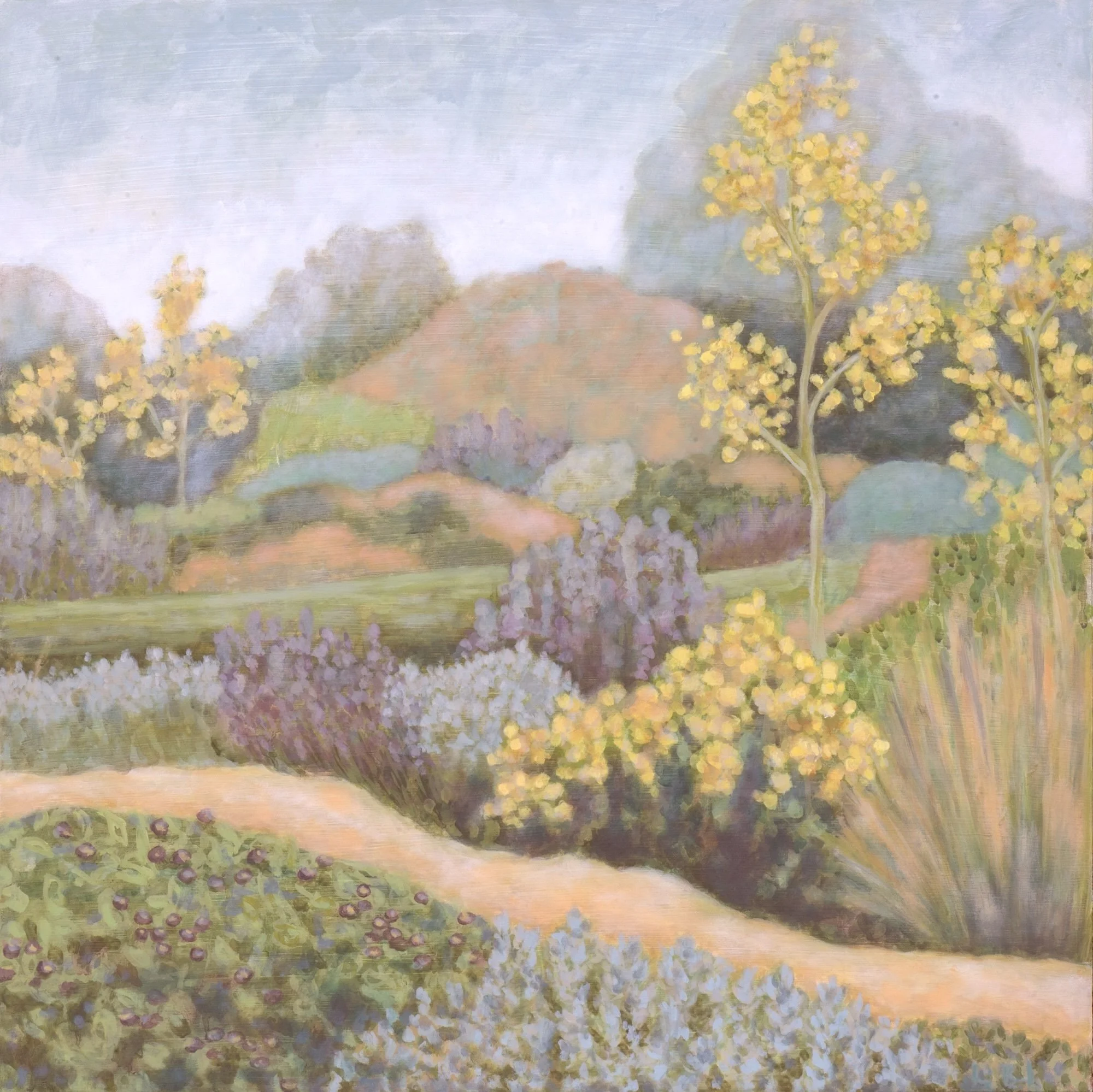 Evergreen Spurge  24 x 24"  Oil on Panel