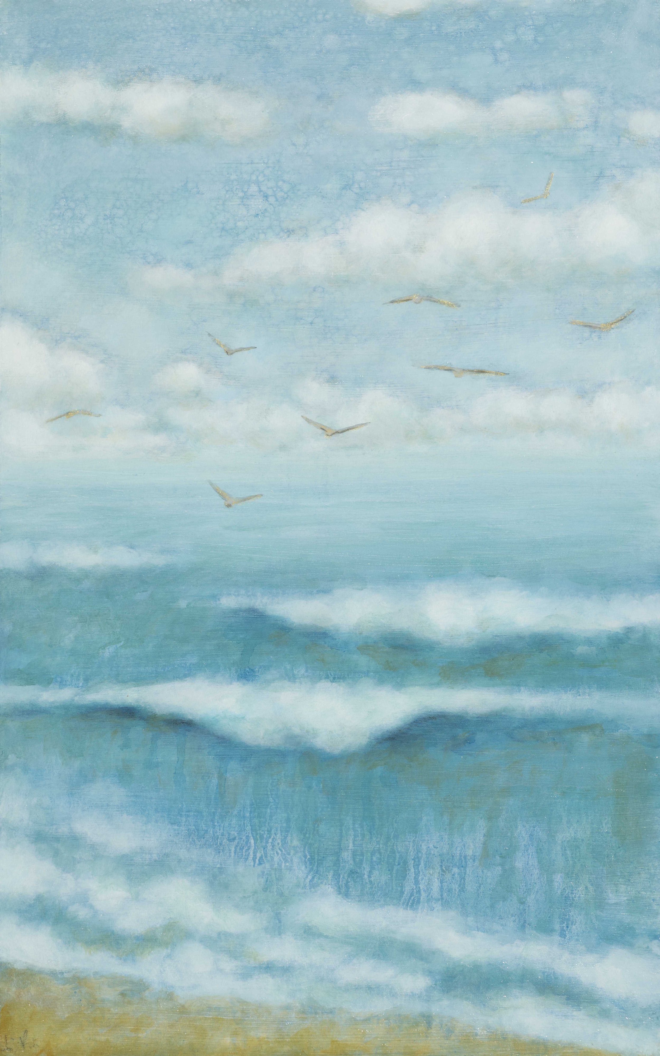 Ocean Tide, 16 x 10" Oil on Panel