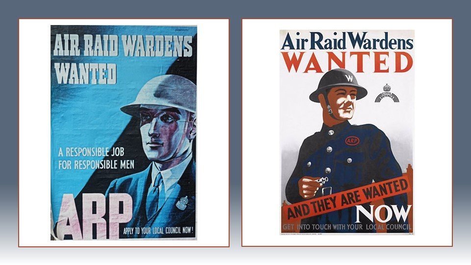 WWII Air Raid Warden posters